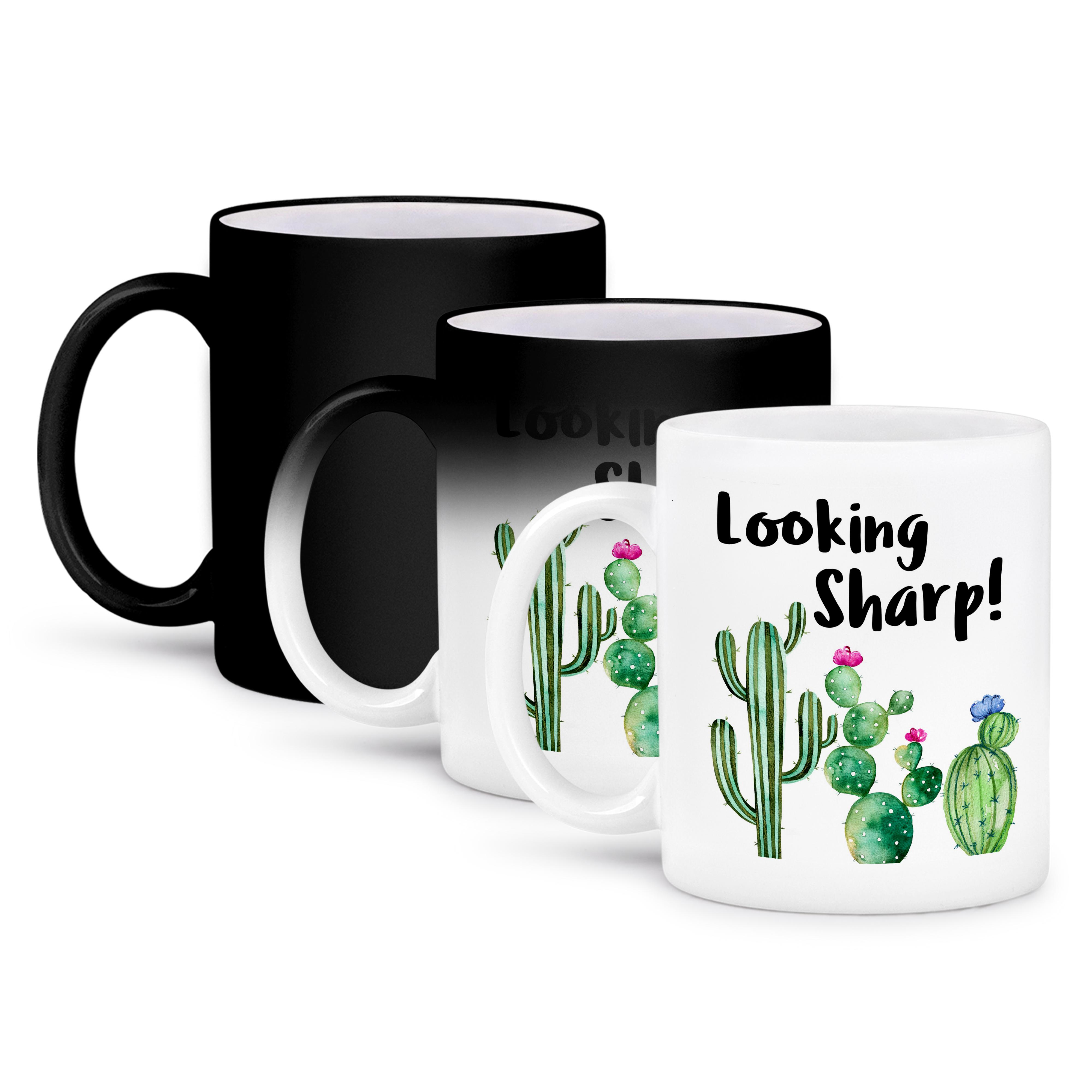 3dRose, lustiges ironisch aussehendes scharfes Aquarell Kaktus Zitat, Tasse - Bild 64 von 99
