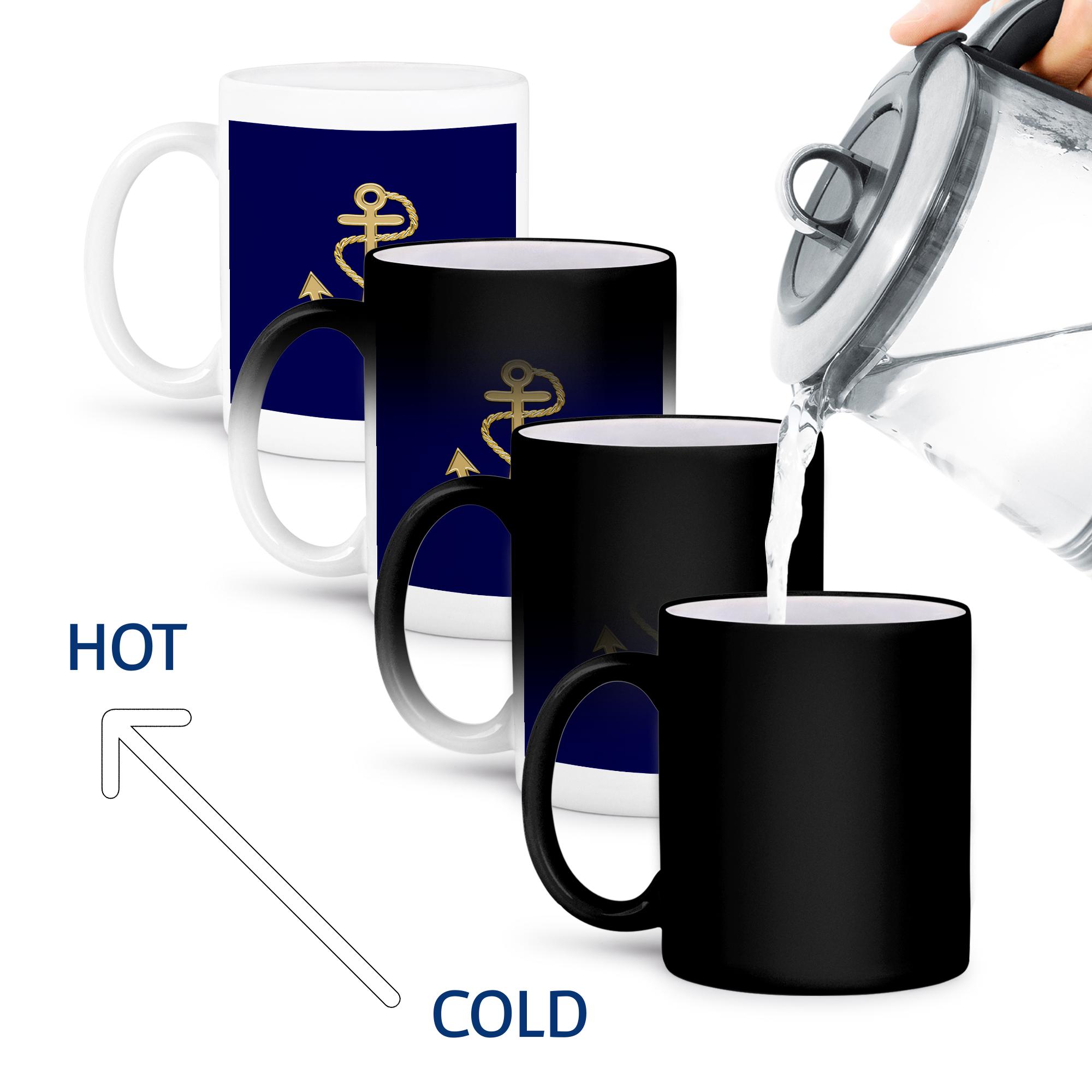 3dRose, Image of Popular Gold Anchor With Chain On Navy Blue, Mug - Picture 60 of 99