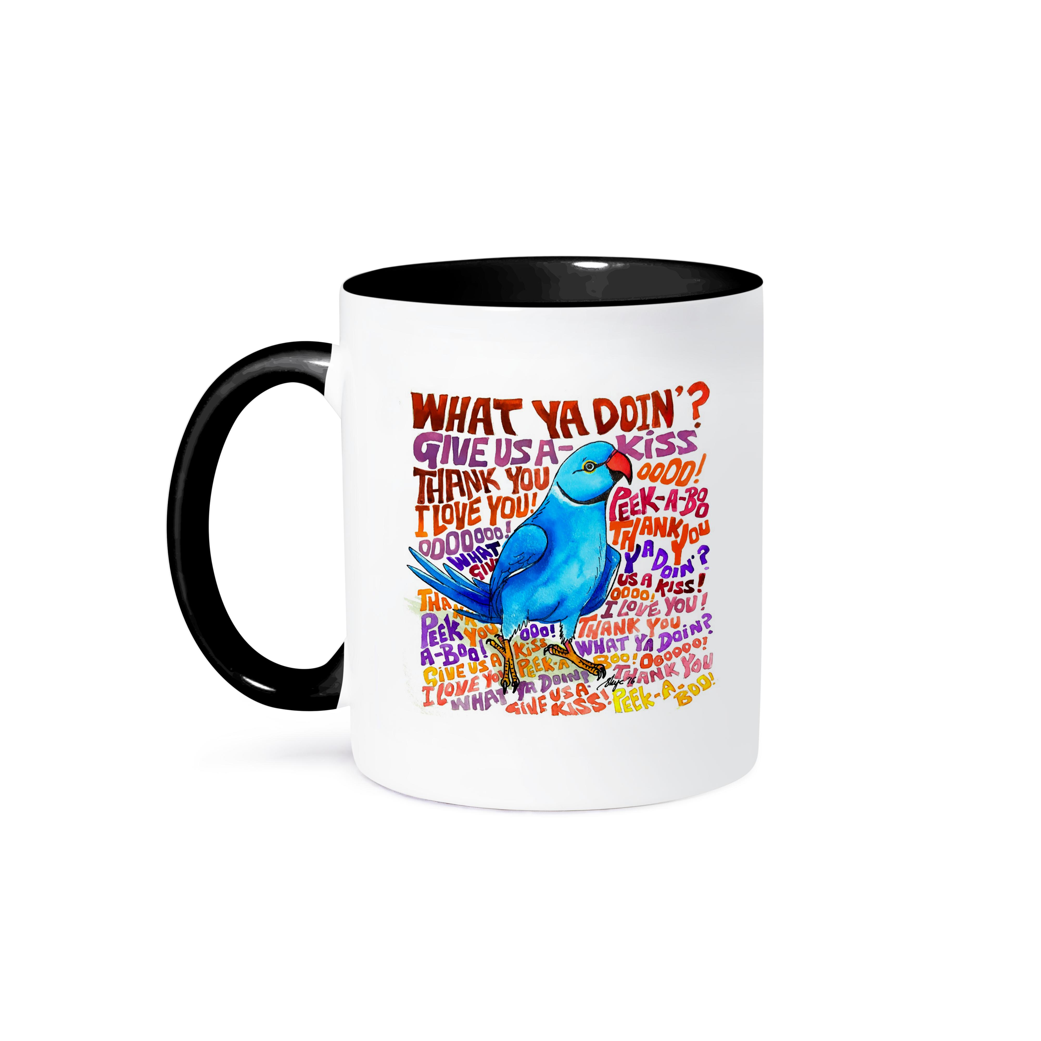 3dRose, What cha doin Indian Ringneck Sayings, Mug - Bild 15 von 99