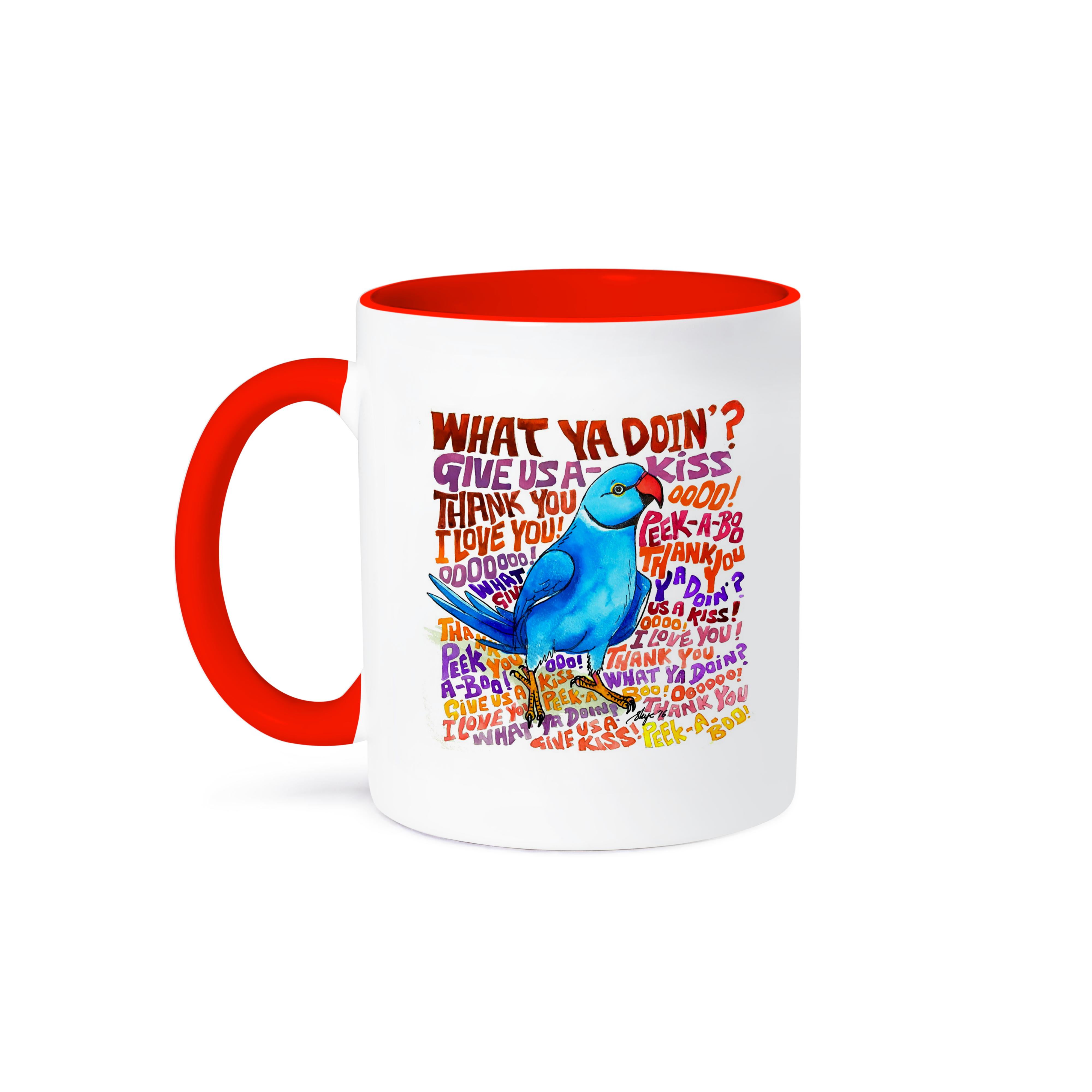 3dRose, What cha doin Indian Ringneck Sayings, Mug - Bild 8 von 99