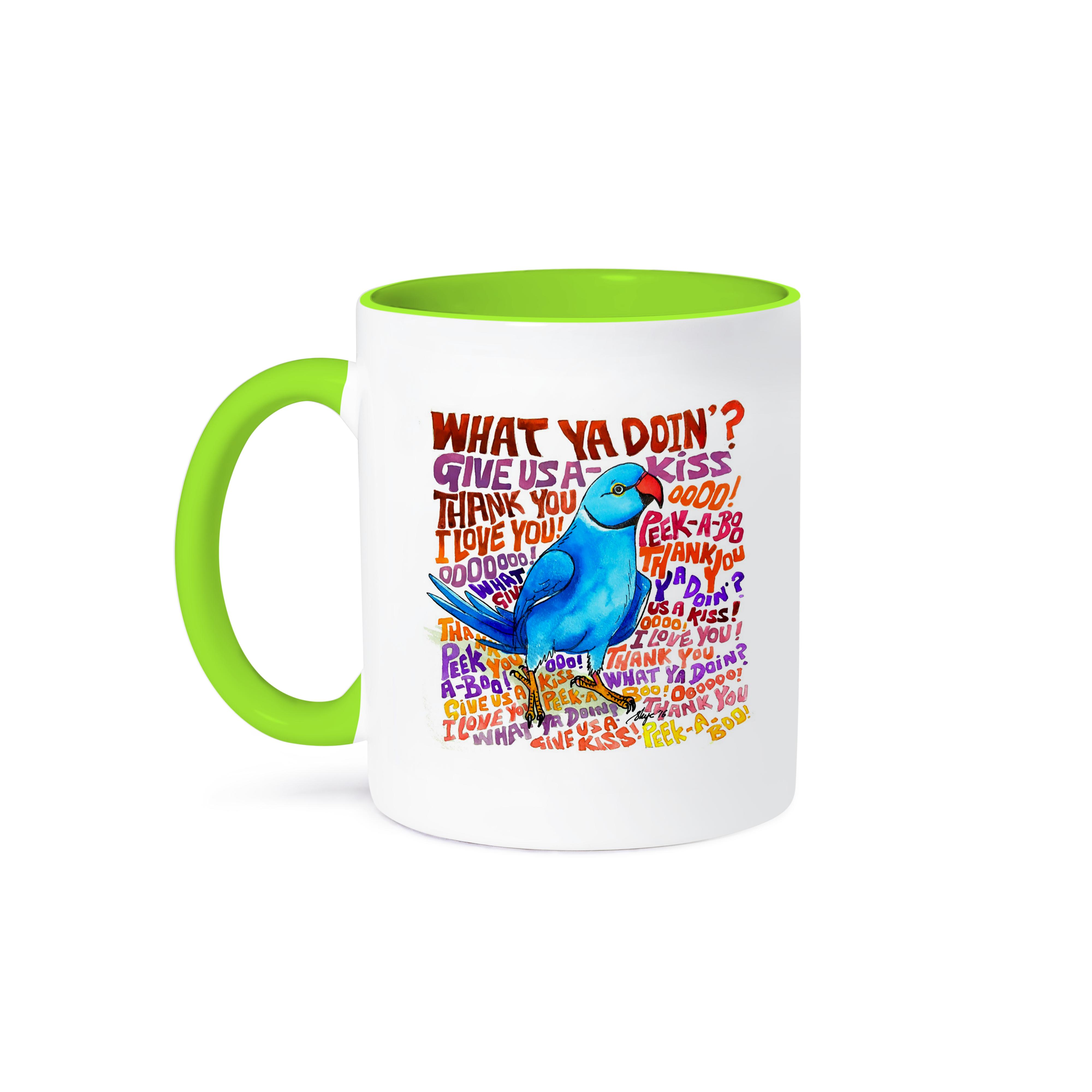 3dRose, What cha doin Indian Ringneck Sayings, Mug - Bild 79 von 99