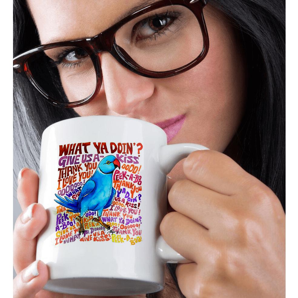 3dRose, What cha doin Indian Ringneck Sayings, Mug - Bild 30 von 99