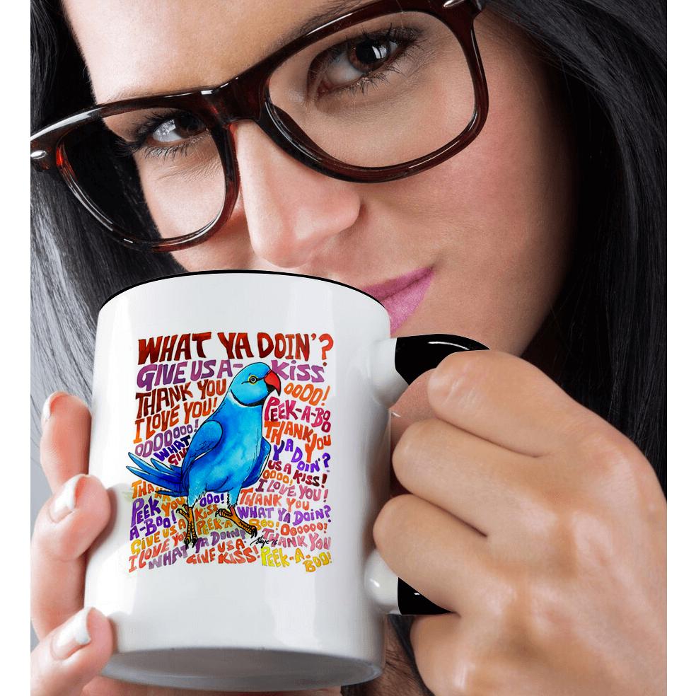 3dRose, What cha doin Indian Ringneck Sayings, Mug - Bild 16 von 99