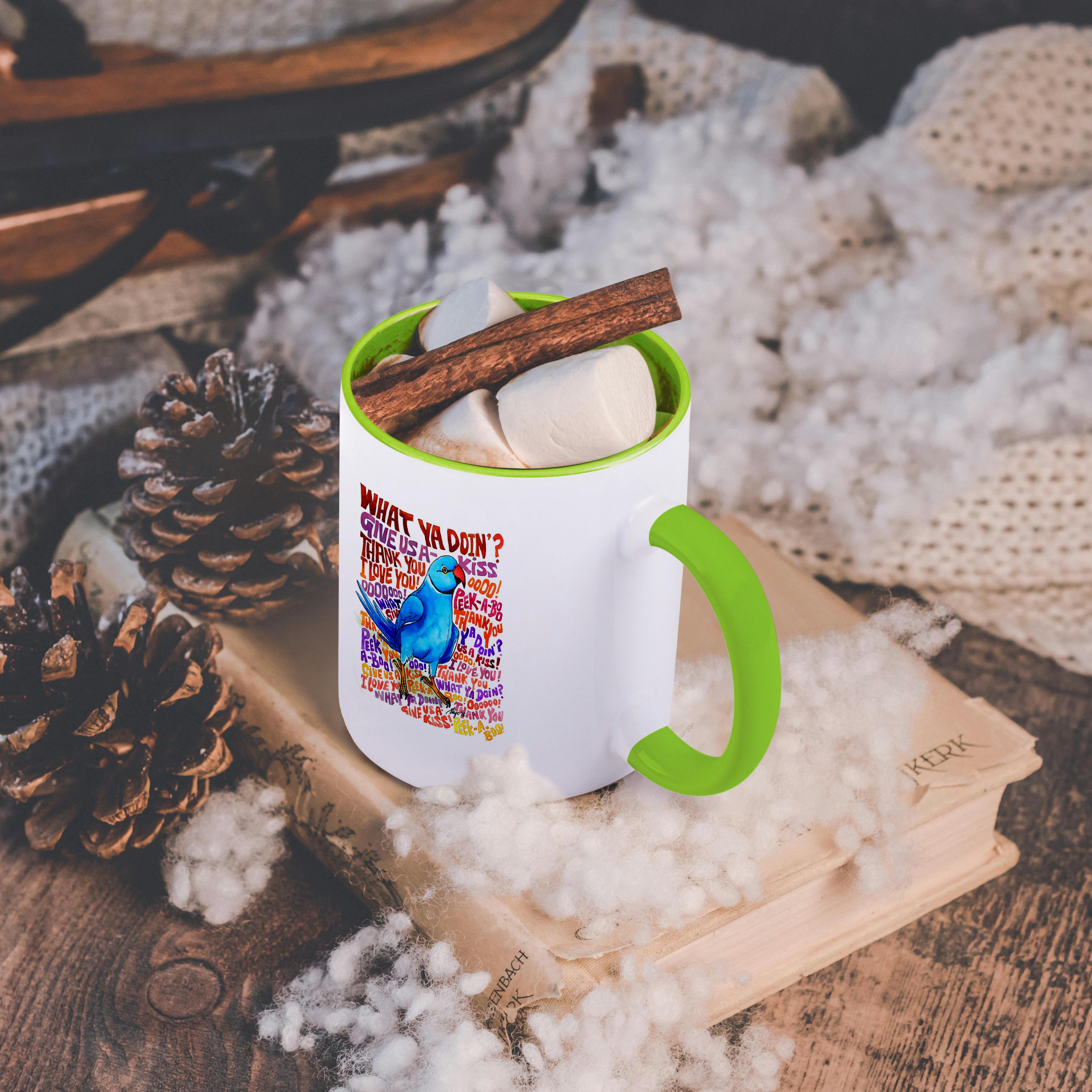 3dRose, What cha doin Indian Ringneck Sayings, Mug - Bild 83 von 99