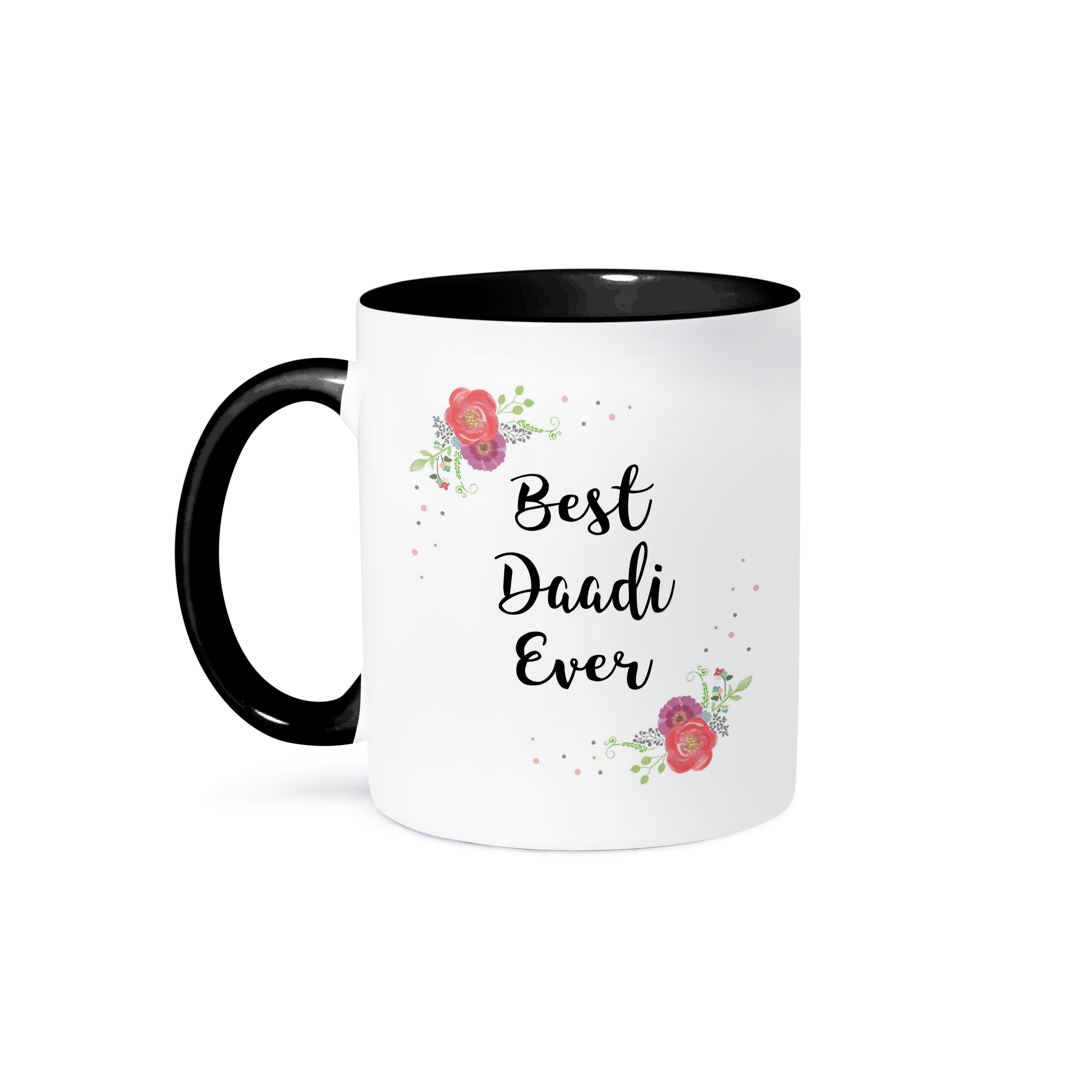 3dRose, Floral Best Daadi Ever pretty watercolor pink flowers Grandma love, Mug - Imagen 15 de 99