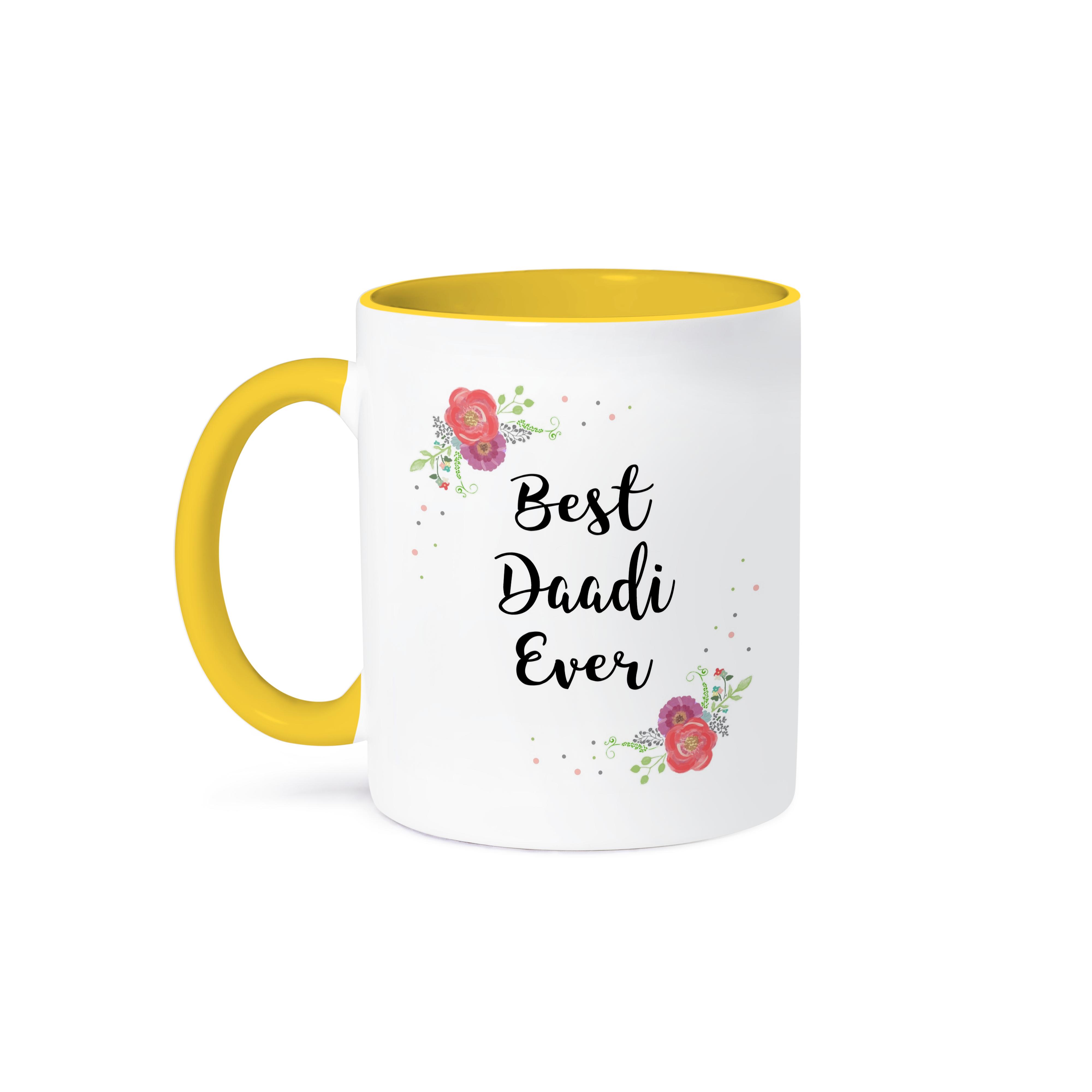 3dRose, Floral Best Daadi Ever pretty watercolor pink flowers Grandma love, Mug - Imagen 36 de 99
