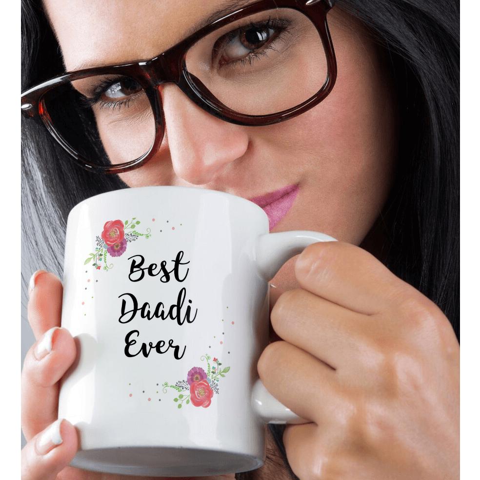 3dRose, Floral Best Daadi Ever pretty watercolor pink flowers Grandma love, Mug - Imagen 30 de 99