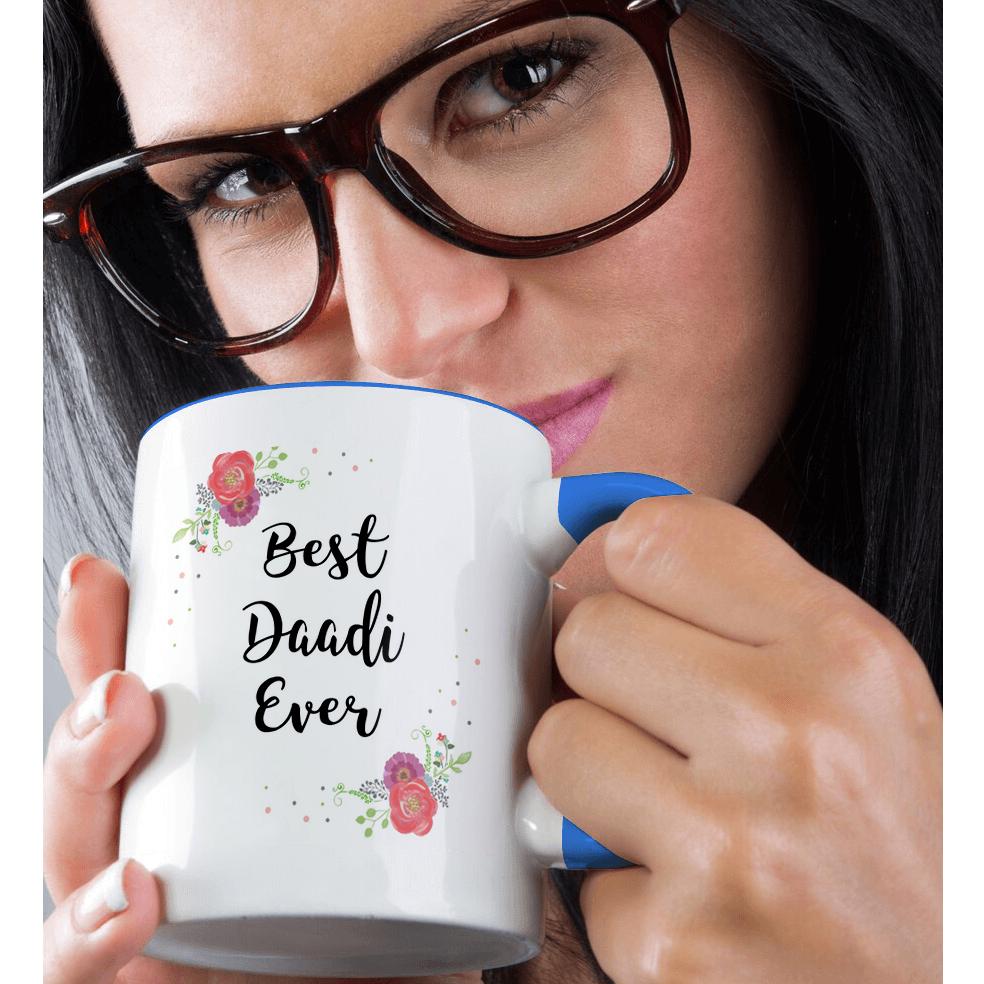 3dRose, Floral Best Daadi Ever pretty watercolor pink flowers Grandma love, Mug - Imagen 51 de 99