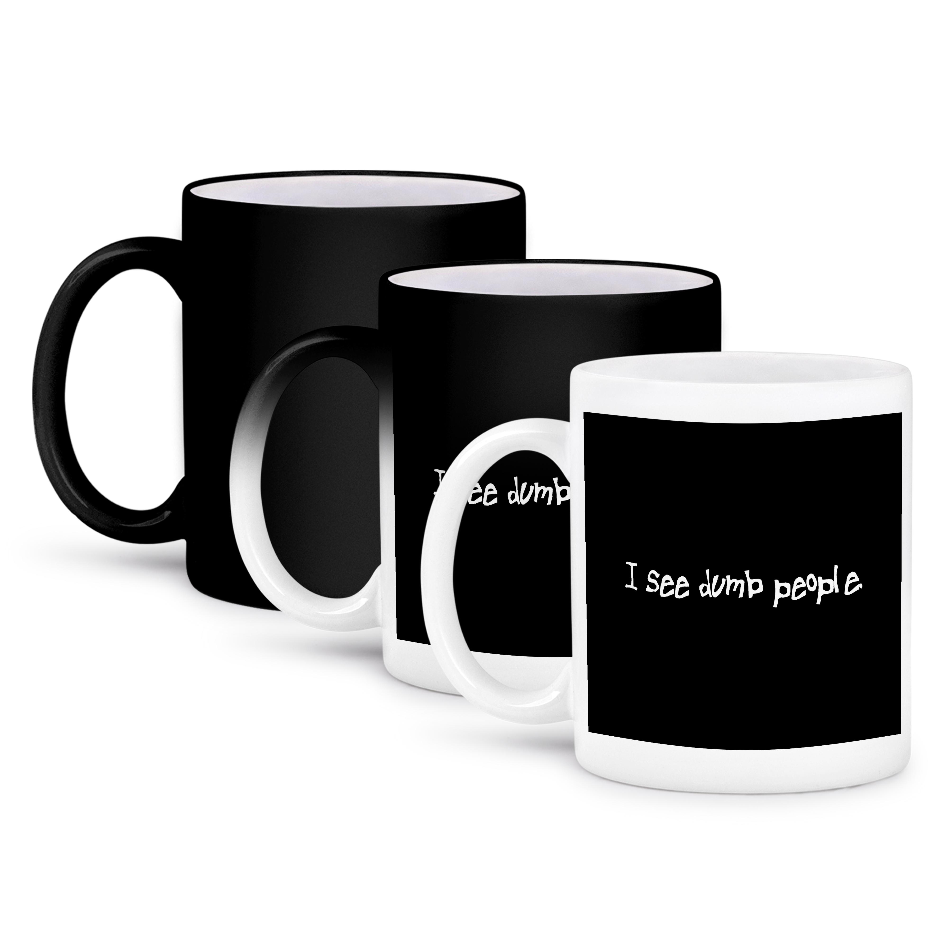 3dRose, I See Dumb People Black, Mug - Picture 57 of 99