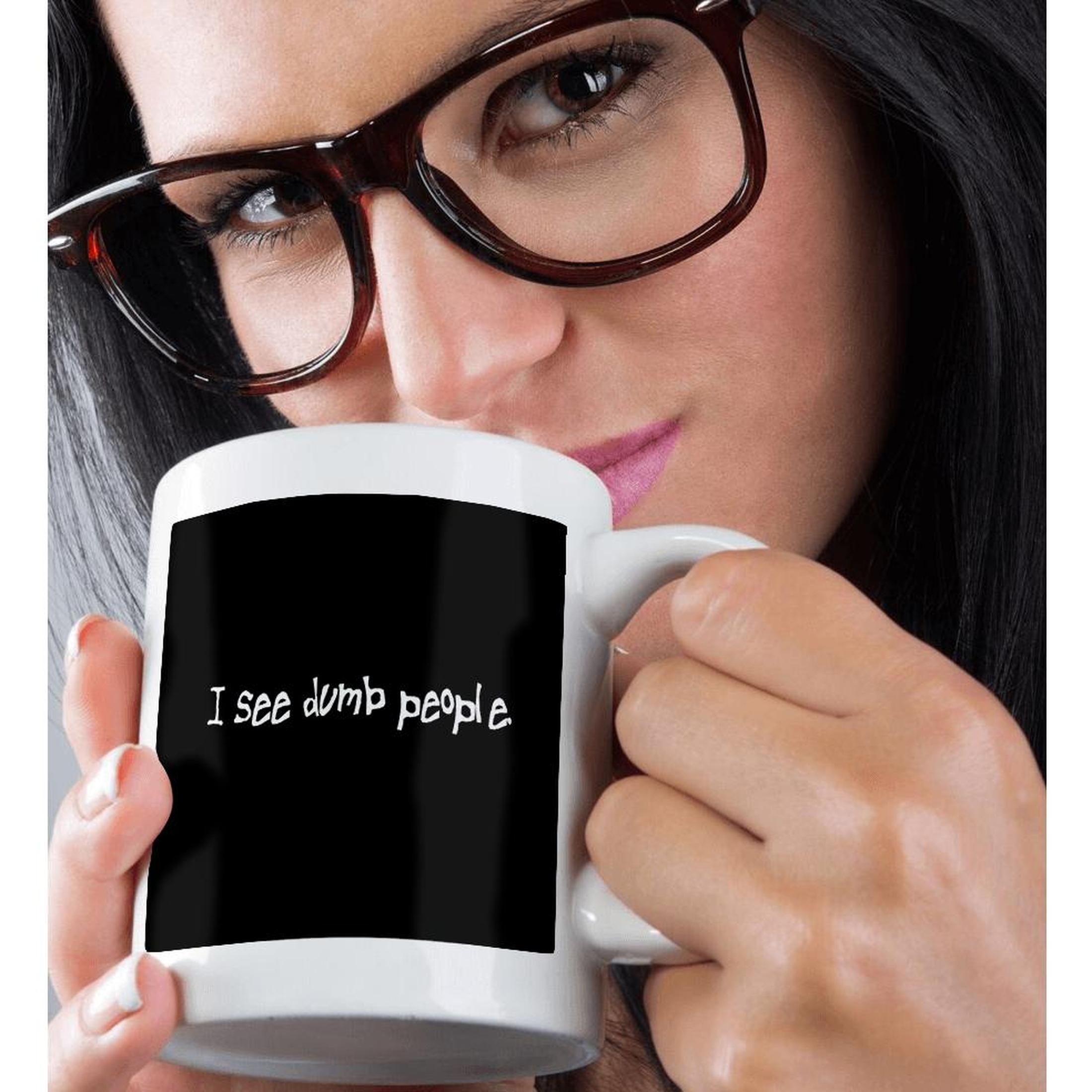 3dRose, I See Dumb People Black, Mug - Picture 30 of 99