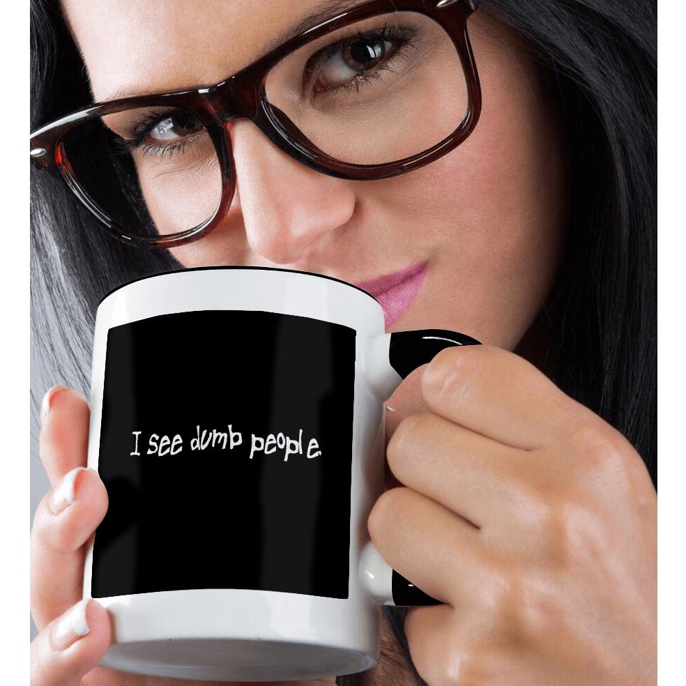 3dRose, I See Dumb People Black, Mug - Picture 16 of 99
