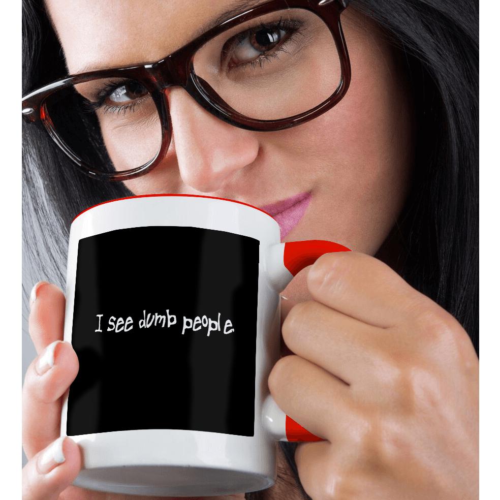 3dRose, I See Dumb People Black, Mug - Picture 9 of 99