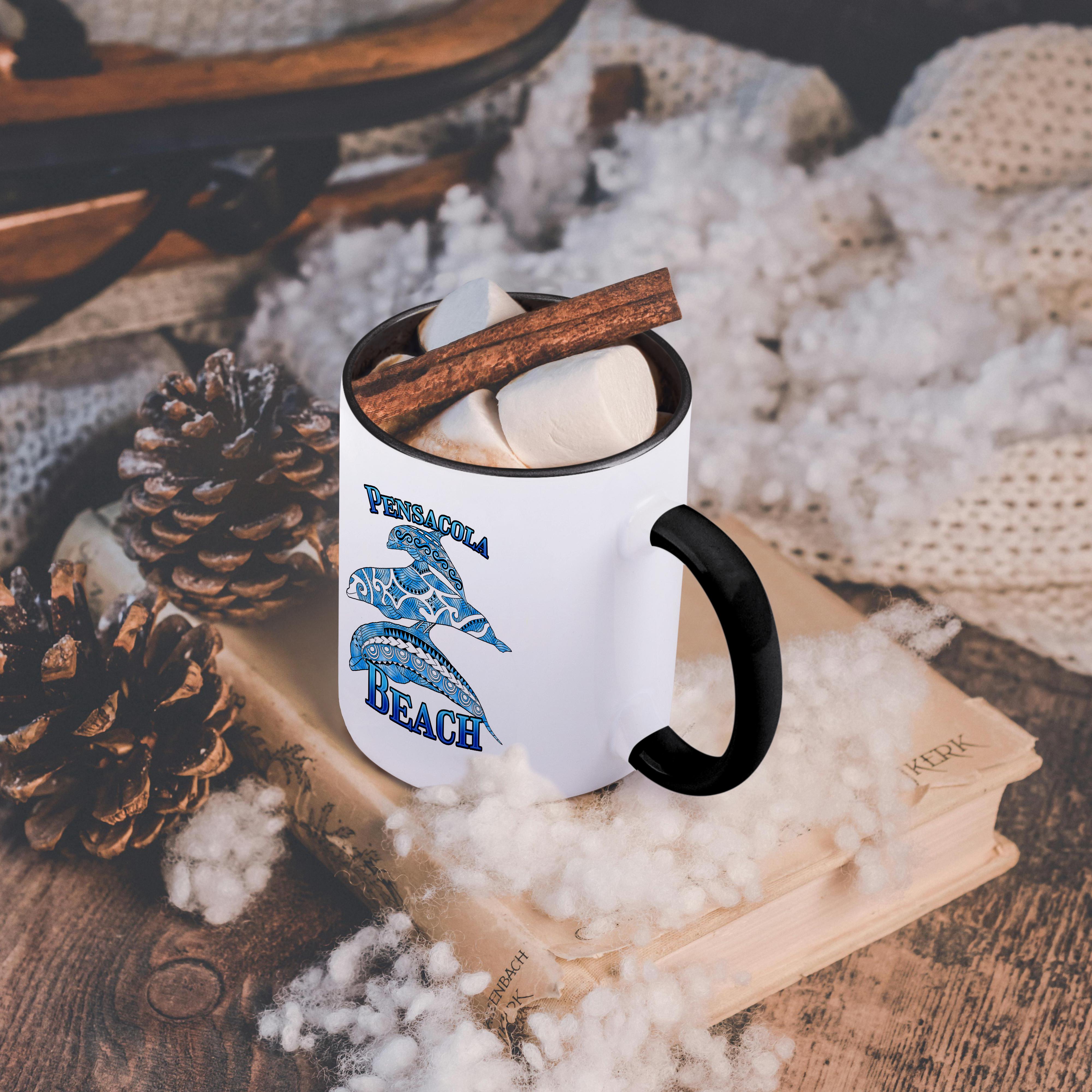 3dRose, Tribal dolphins for your vacation to Pensacola Florida., Mug - Picture 19 of 99