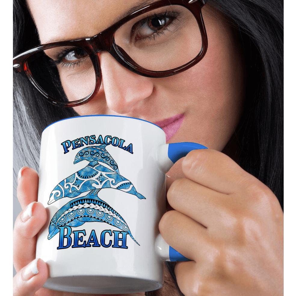 3dRose, Tribal dolphins for your vacation to Pensacola Florida., Mug - Picture 51 of 99