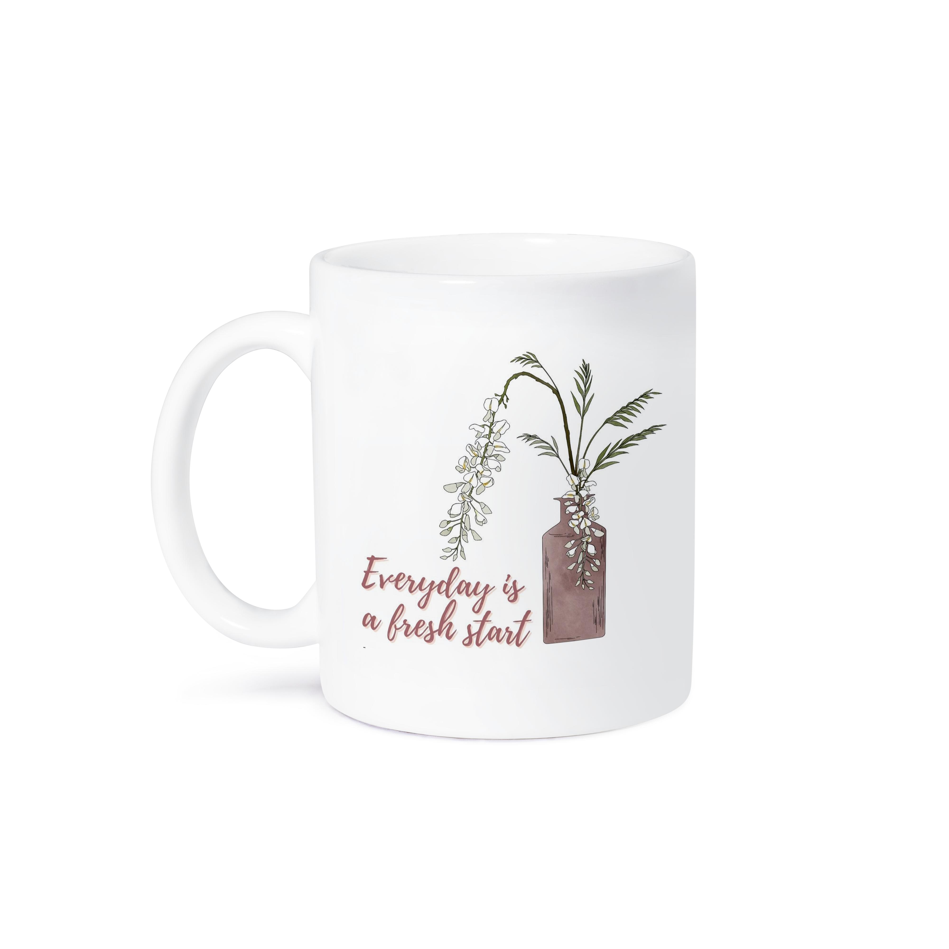 3dRose, Positive Quotes everyday is a fresh start, Mug - Bild 15 von 99
