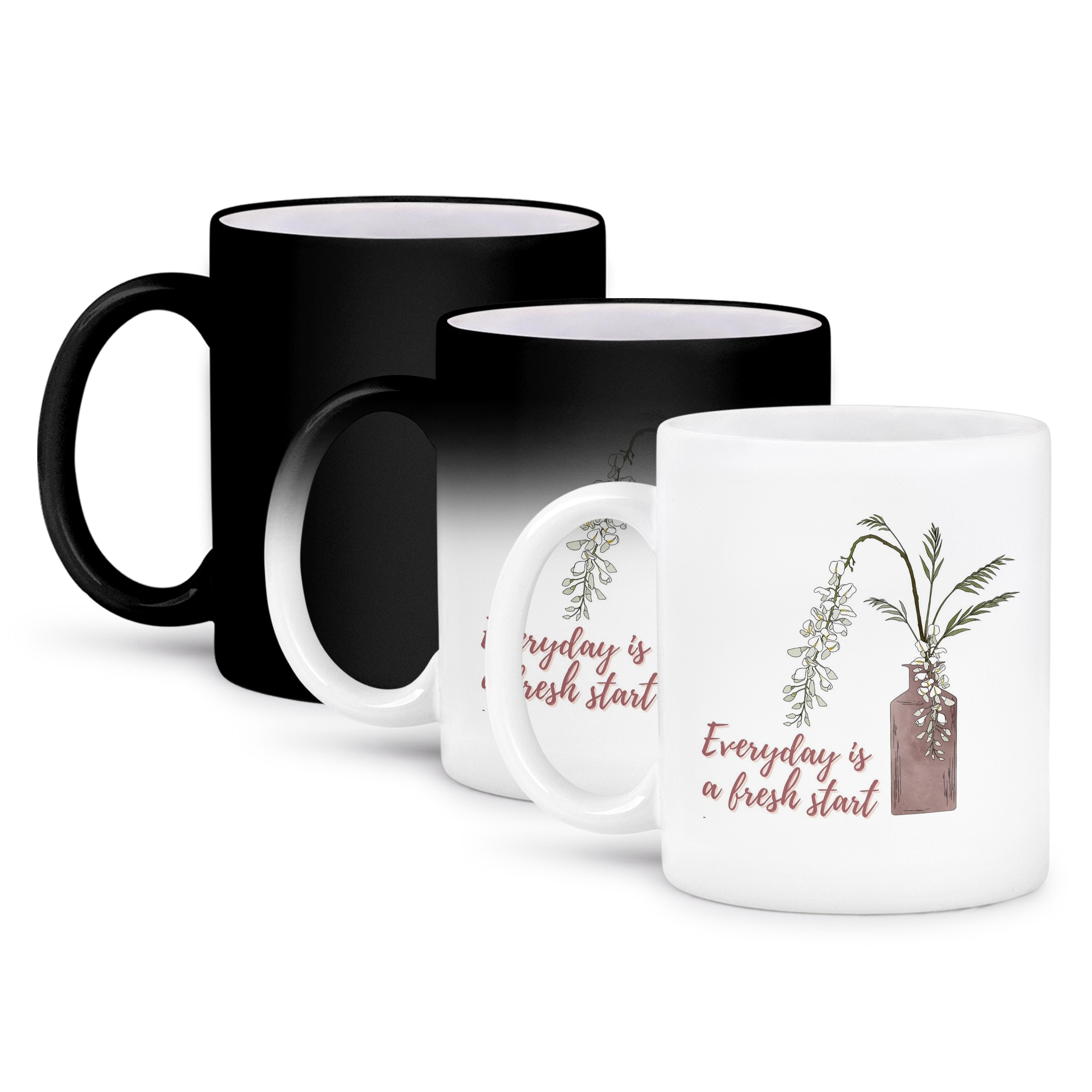 3dRose, Positive Quotes everyday is a fresh start, Mug - Bild 64 von 99