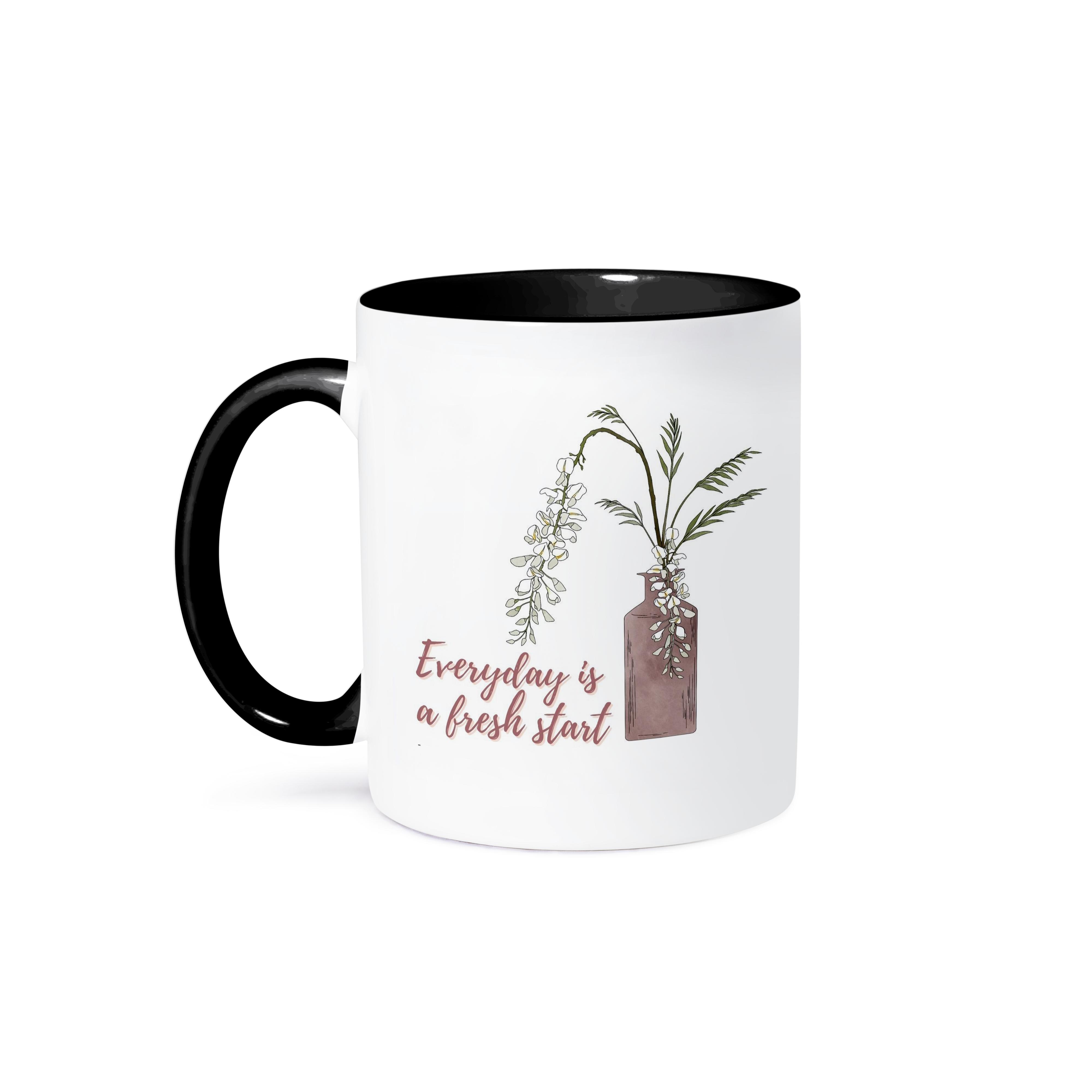 3dRose, Positive Quotes everyday is a fresh start, Mug - Bild 22 von 99