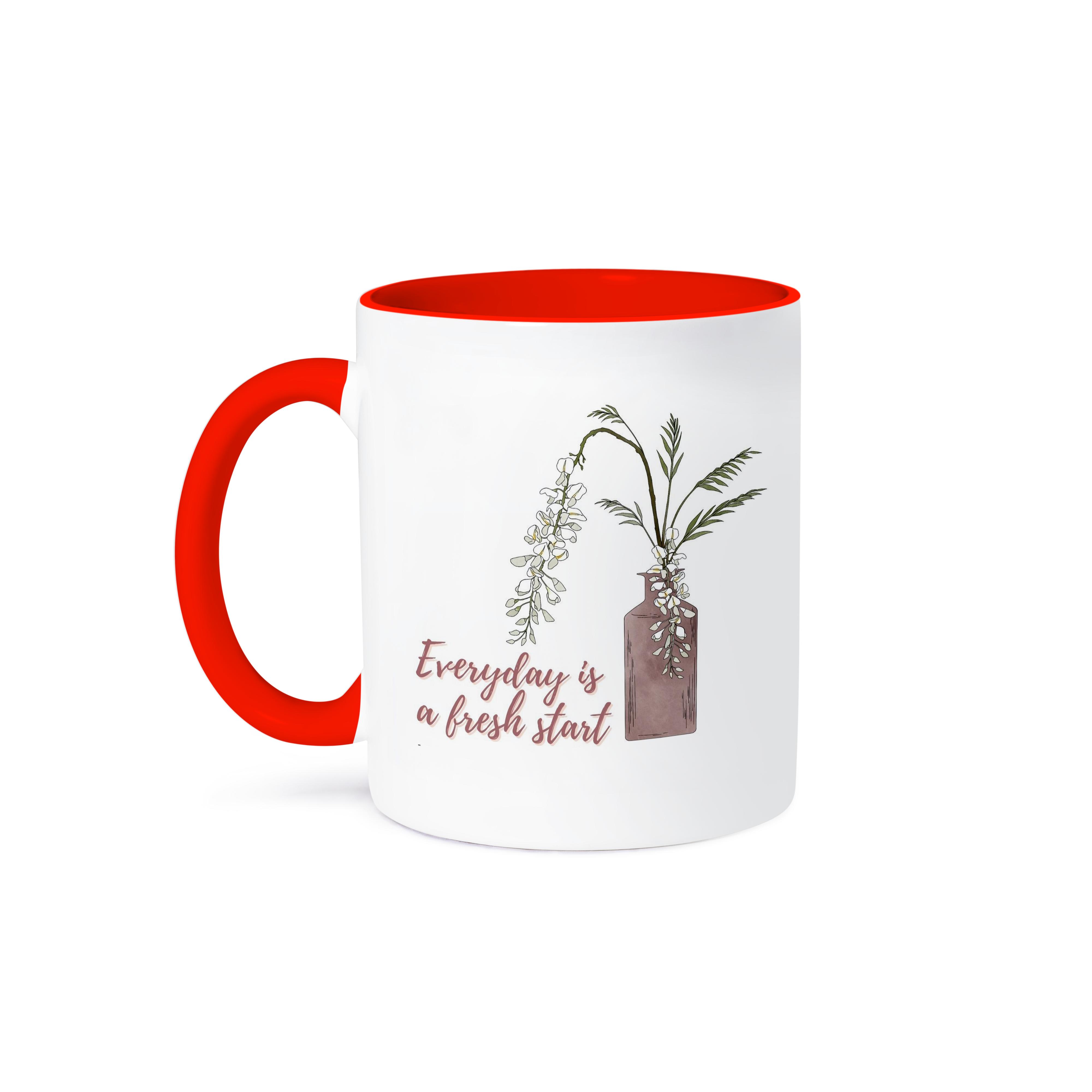3dRose, Positive Quotes everyday is a fresh start, Mug - Bild 29 von 99