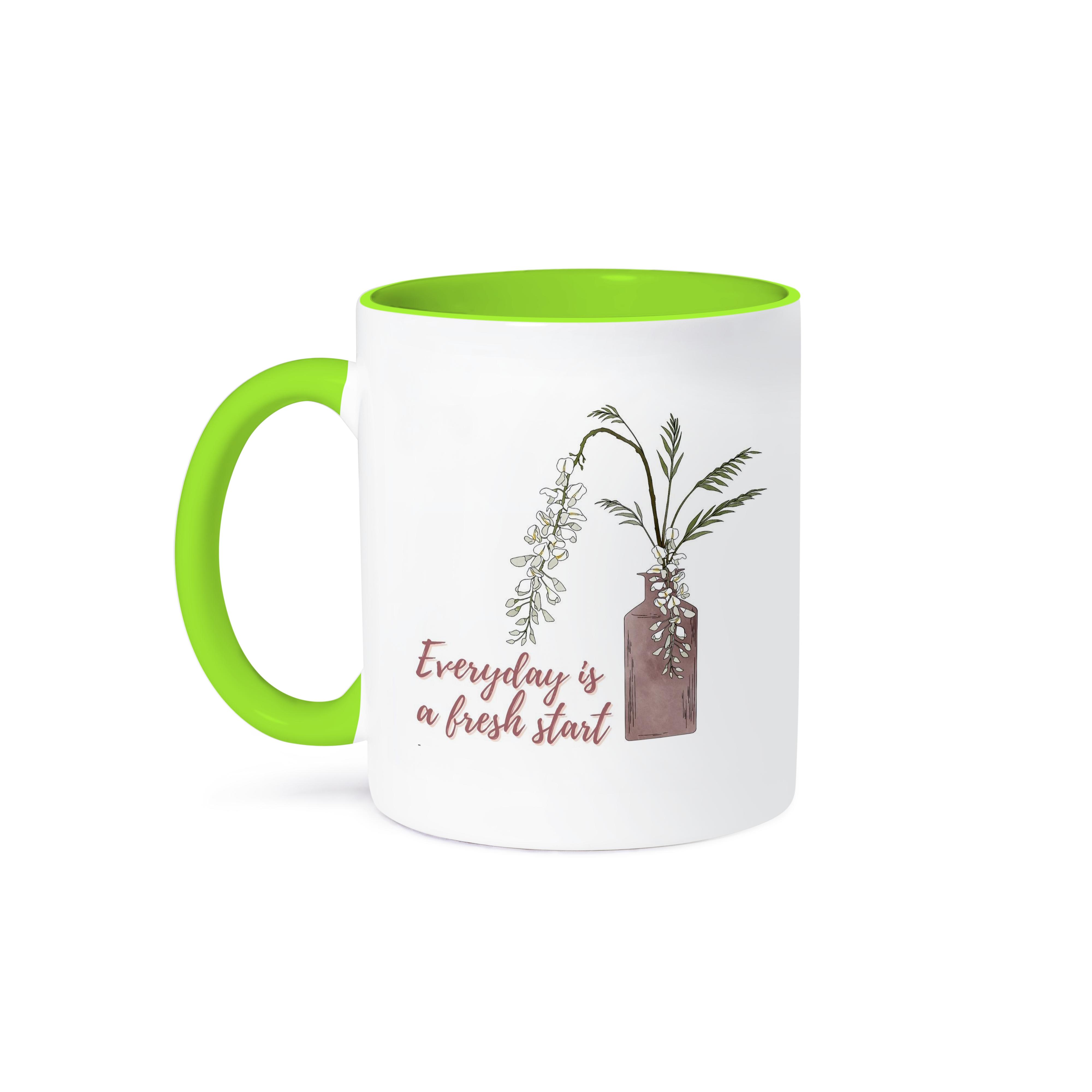 3dRose, Positive Quotes everyday is a fresh start, Mug - Bild 36 von 99