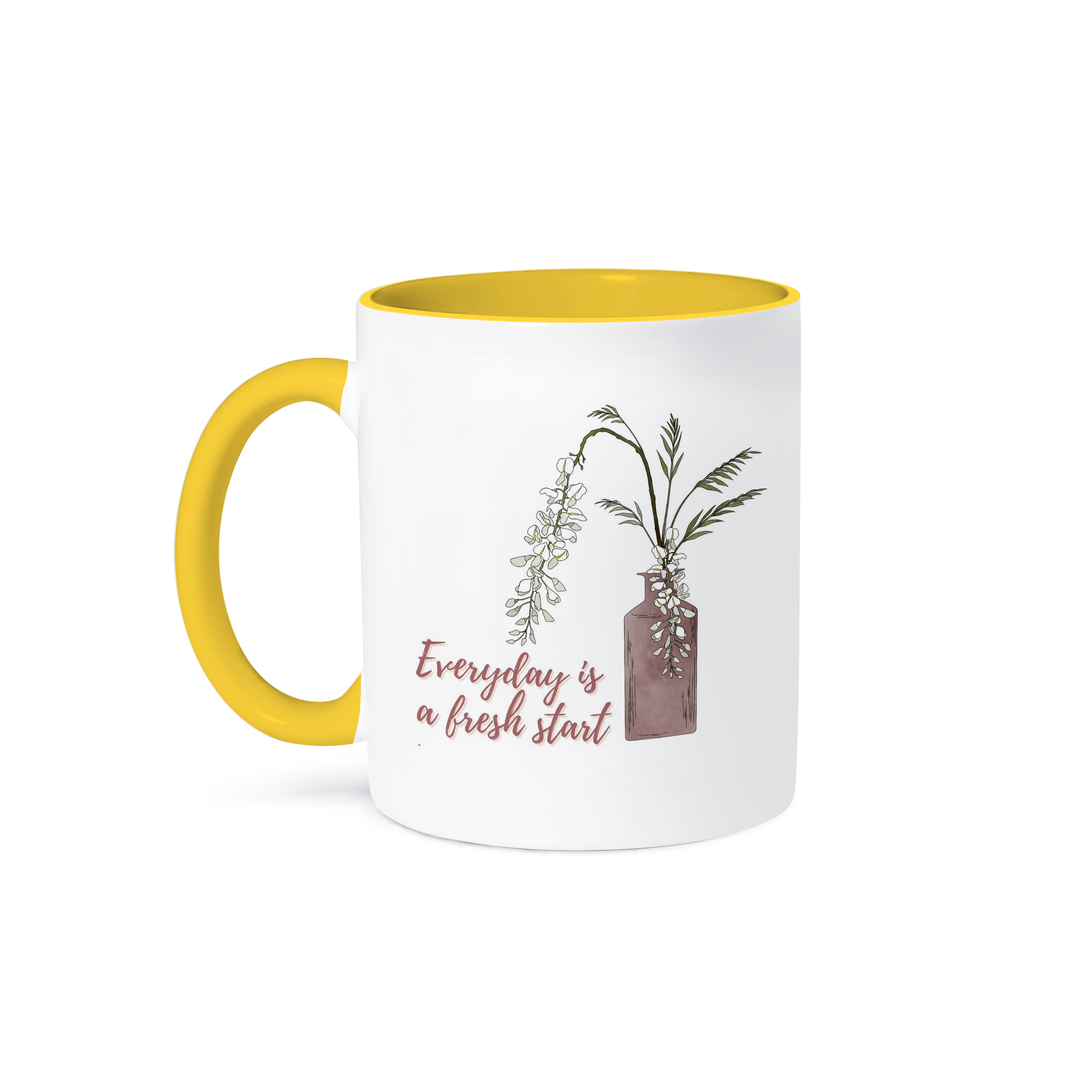 3dRose, Positive Quotes everyday is a fresh start, Mug - Bild 8 von 99