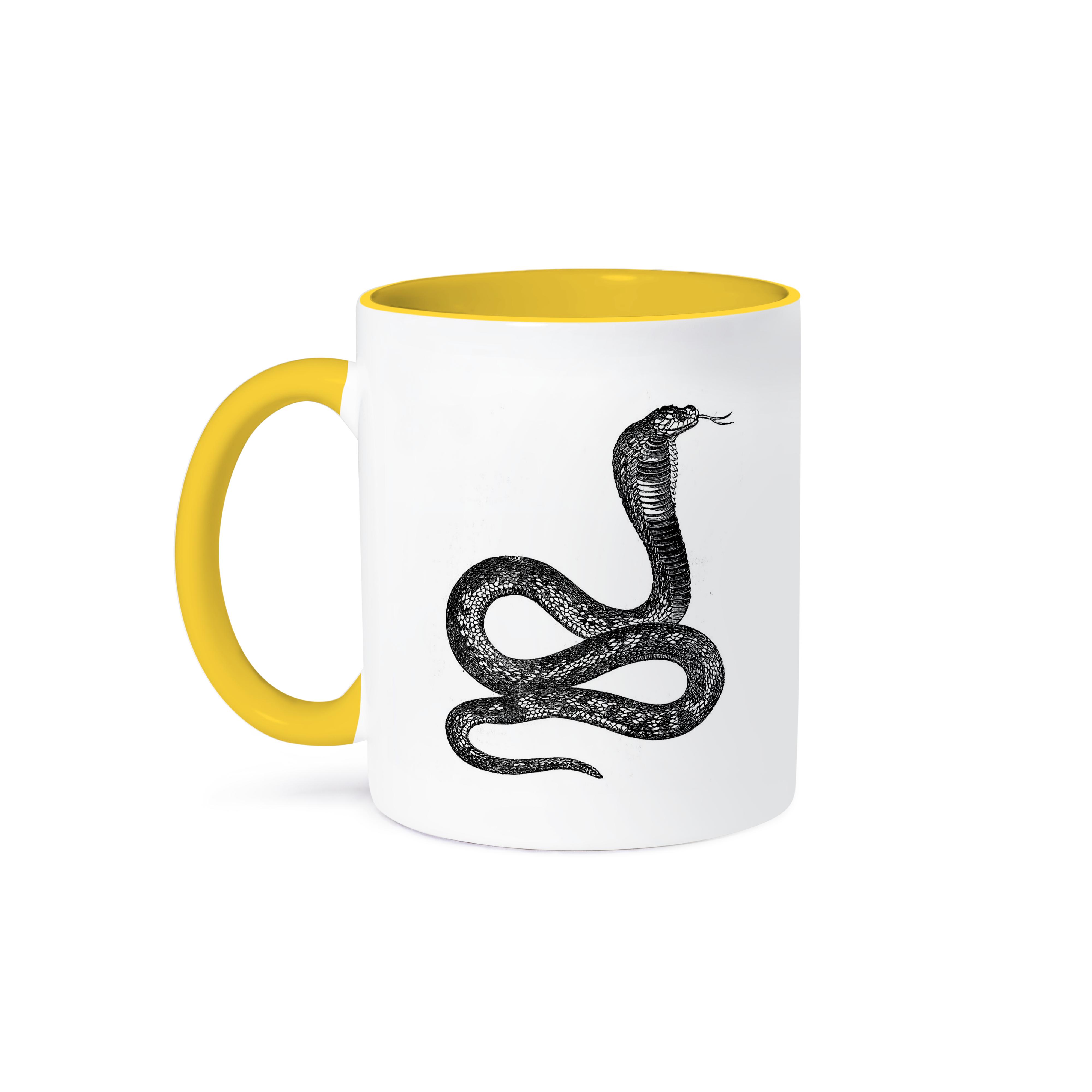 3dRose, Black and White Vintage Cobra Snake, Mug - Picture 36 of 99