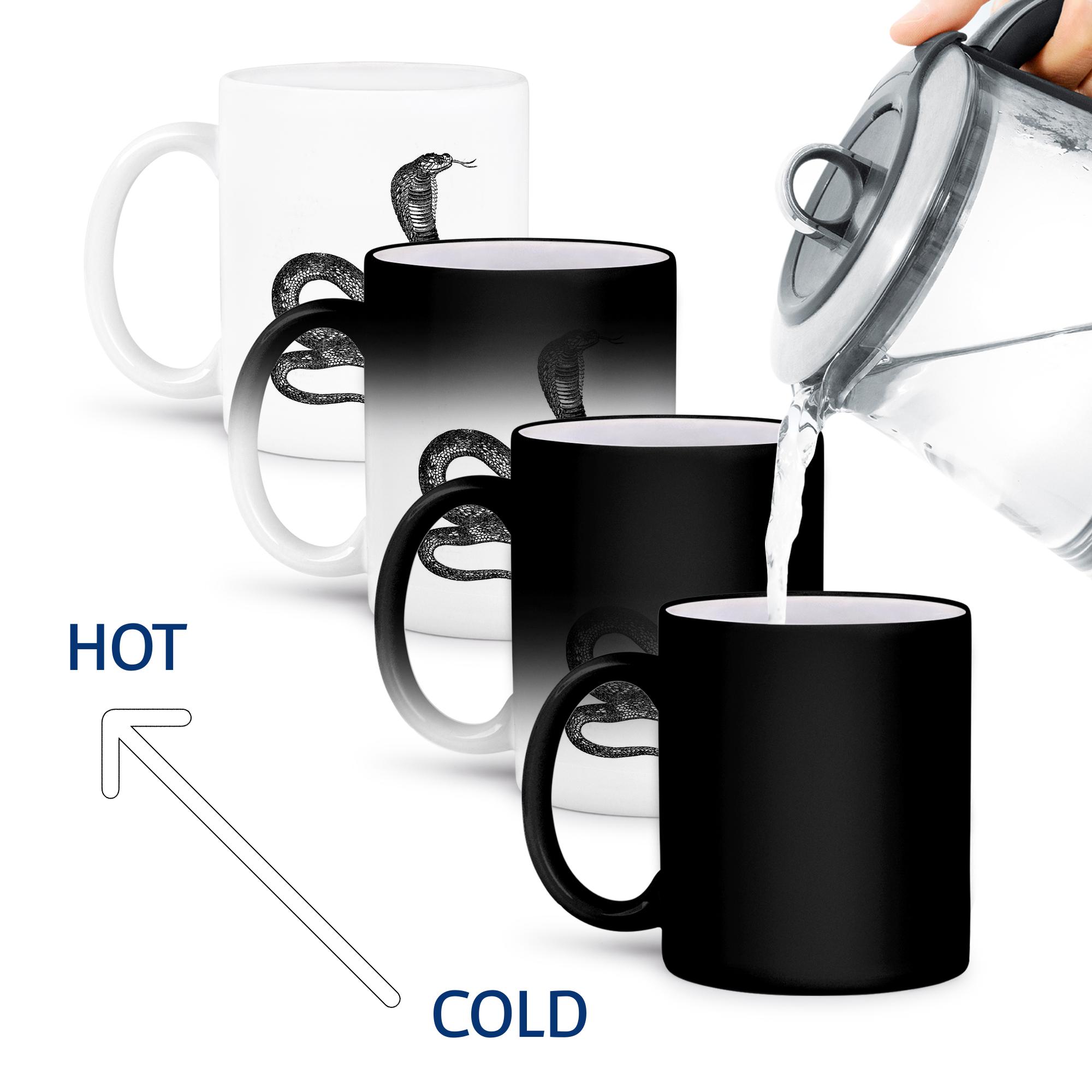 3dRose, Black and White Vintage Cobra Snake, Mug - Picture 60 of 99