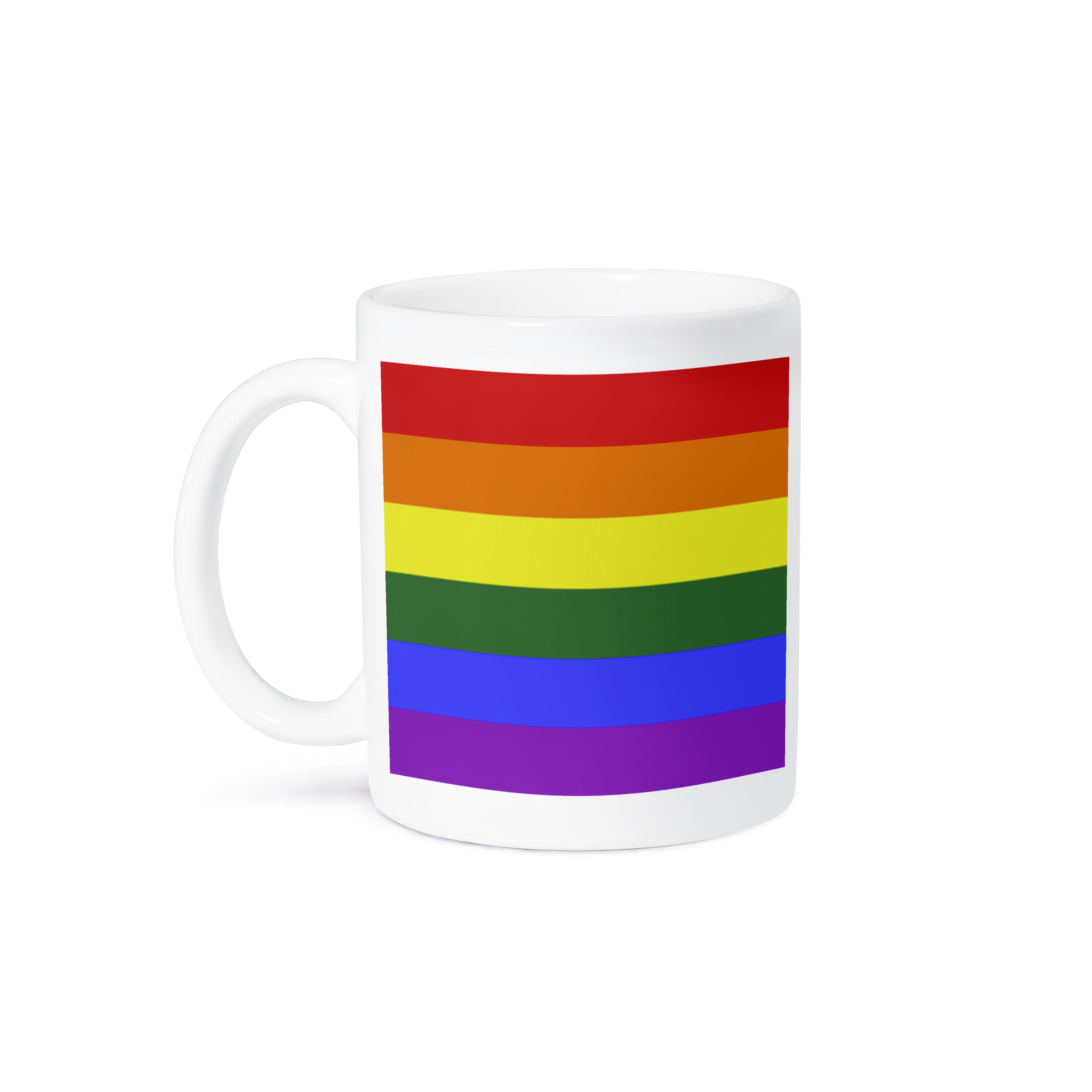 3dRose, Rainbow Flag Gay Lesbian Pride Icon, Mug - Picture 29 of 99