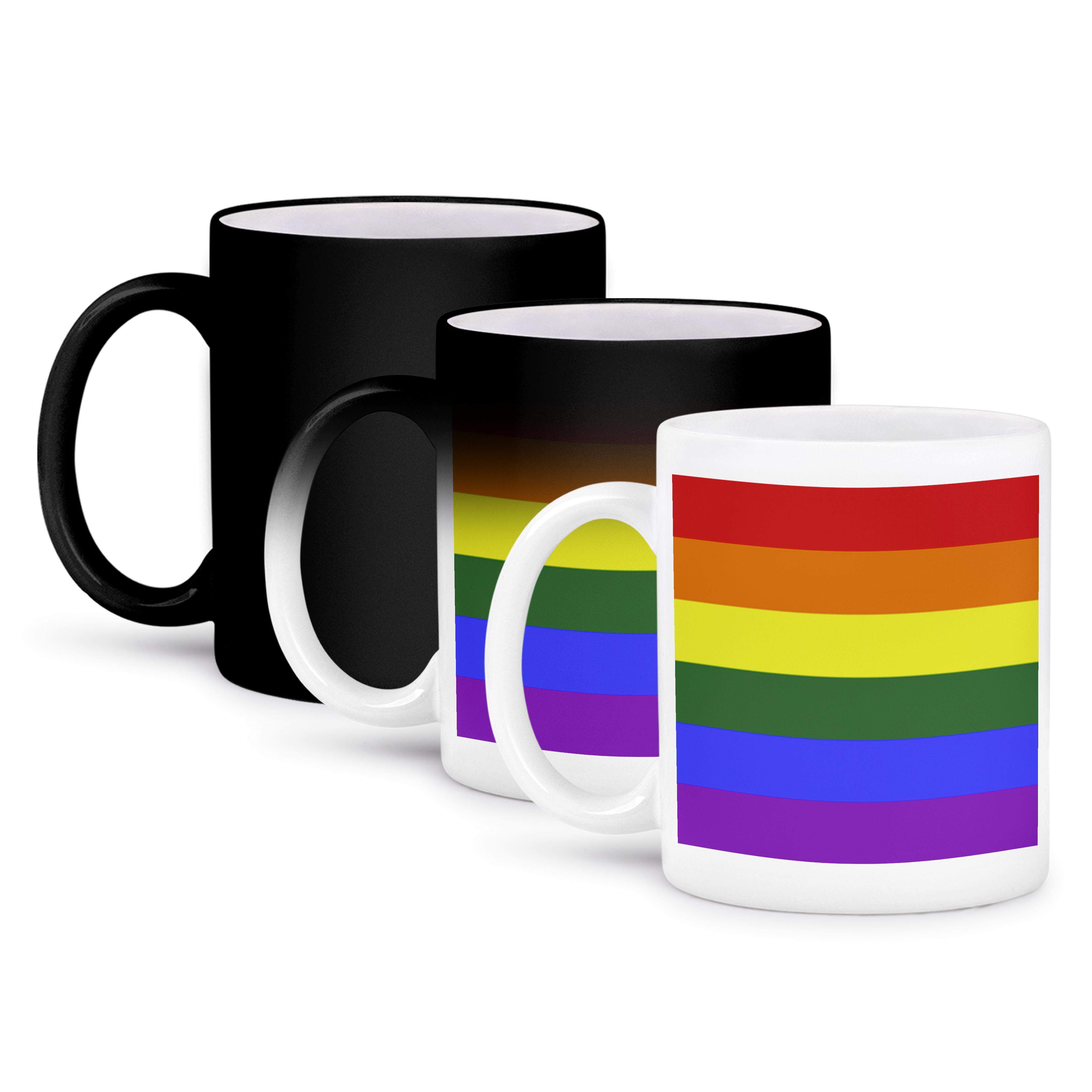 3dRose, Rainbow Flag Gay Lesbian Pride Icon, Mug - Picture 57 of 99