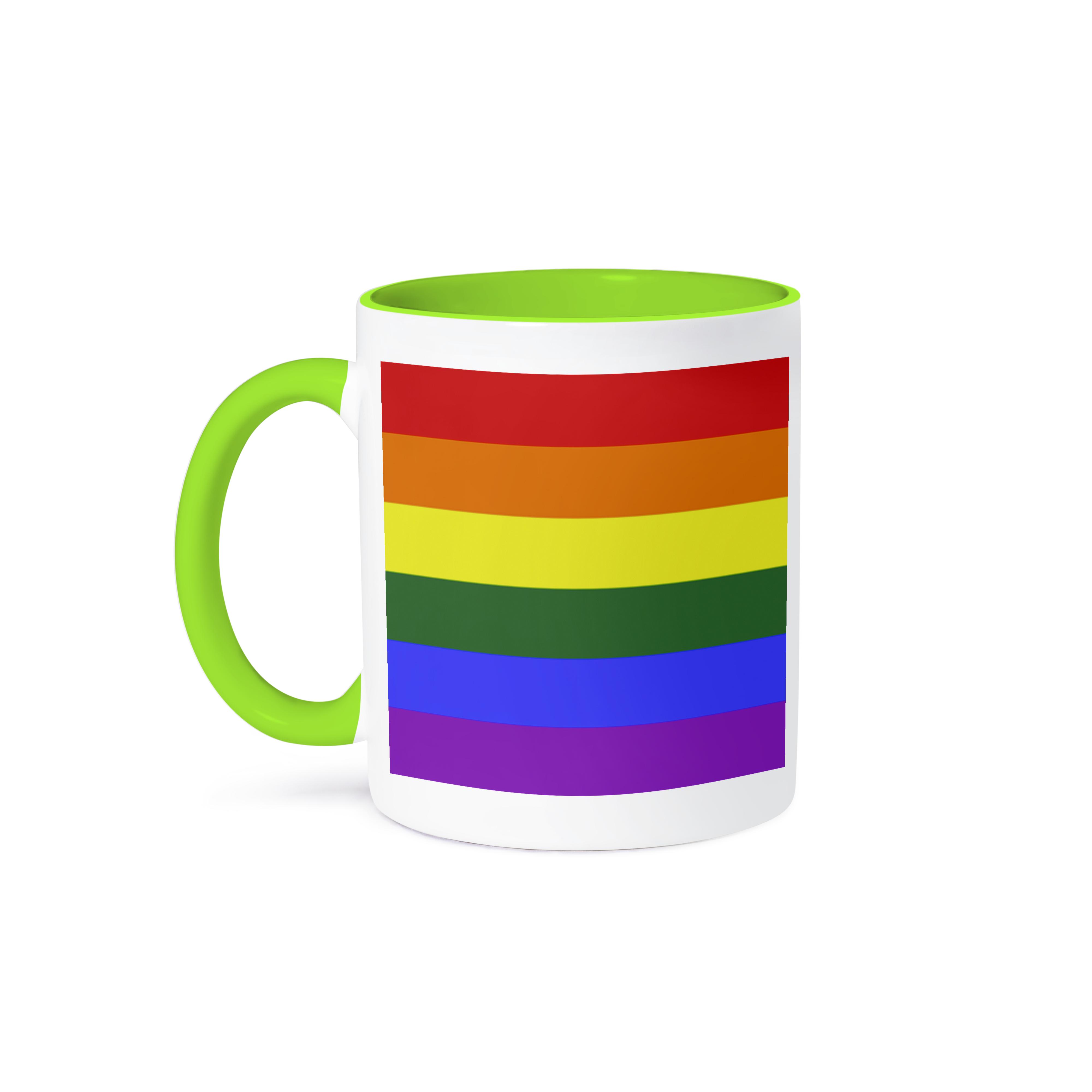 3dRose, Rainbow Flag Gay Lesbian Pride Icon, Mug - Picture 79 of 99