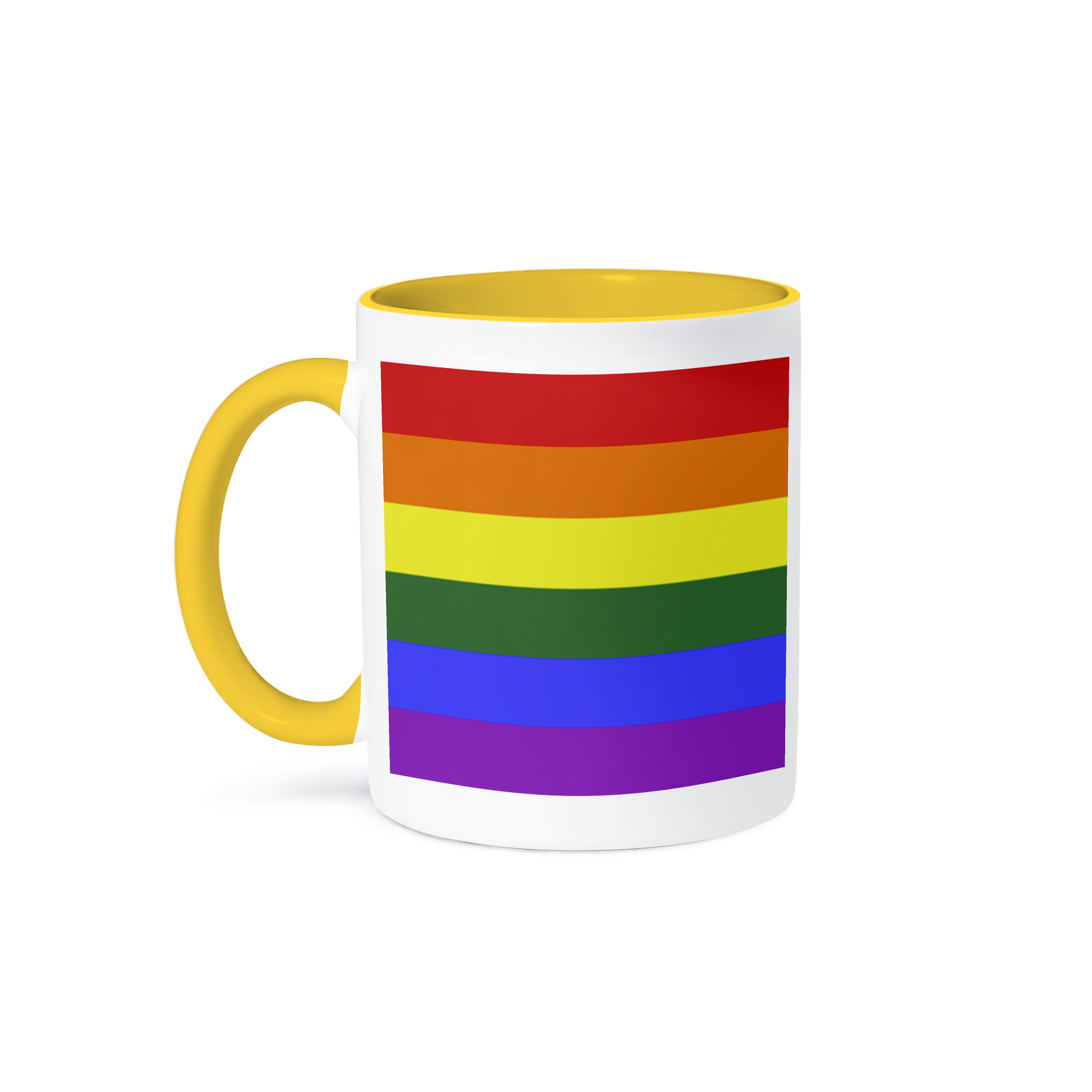 3dRose, Rainbow Flag Gay Lesbian Pride Icon, Mug - Picture 36 of 99