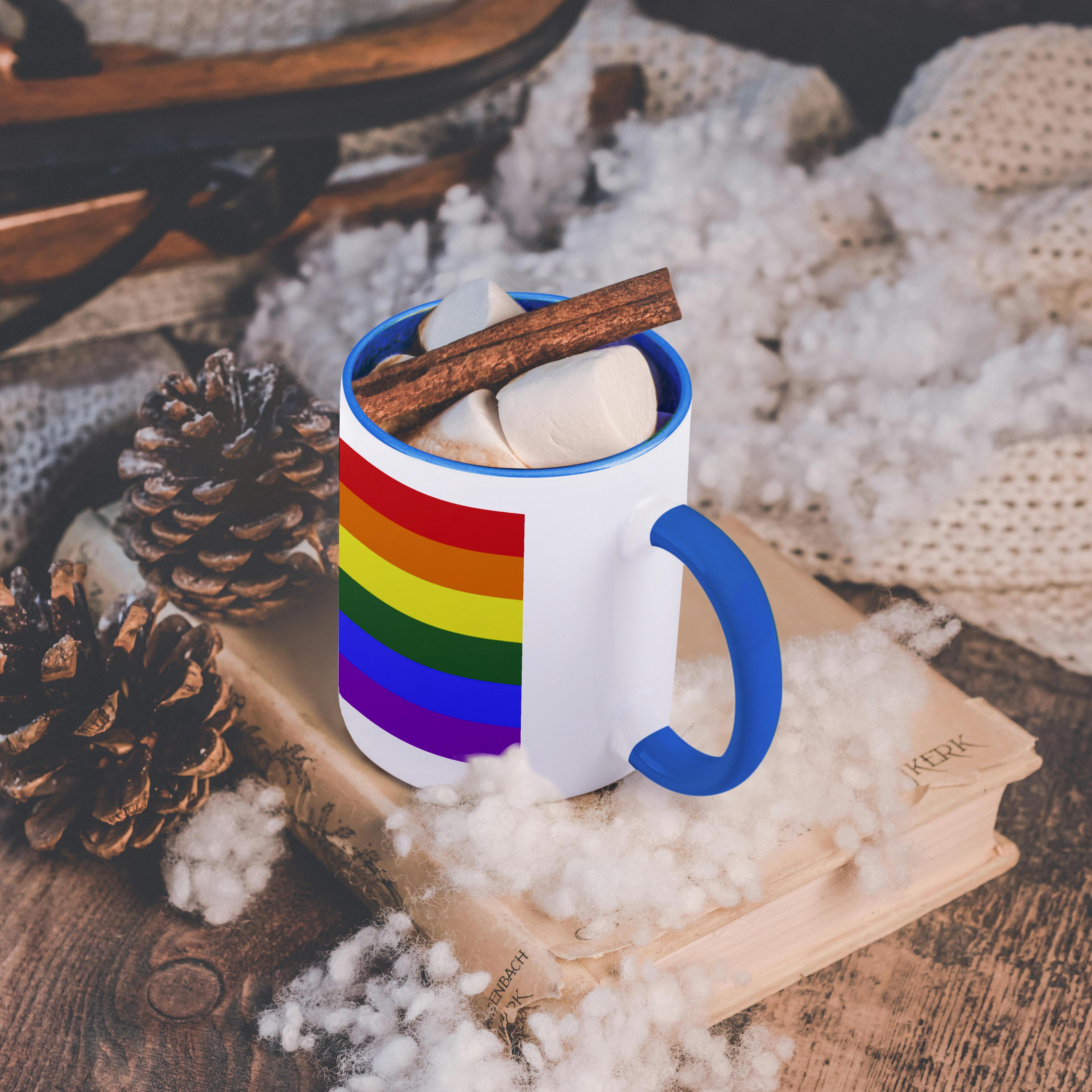 3dRose, Rainbow Flag Gay Lesbian Pride Icon, Mug - Picture 54 of 99