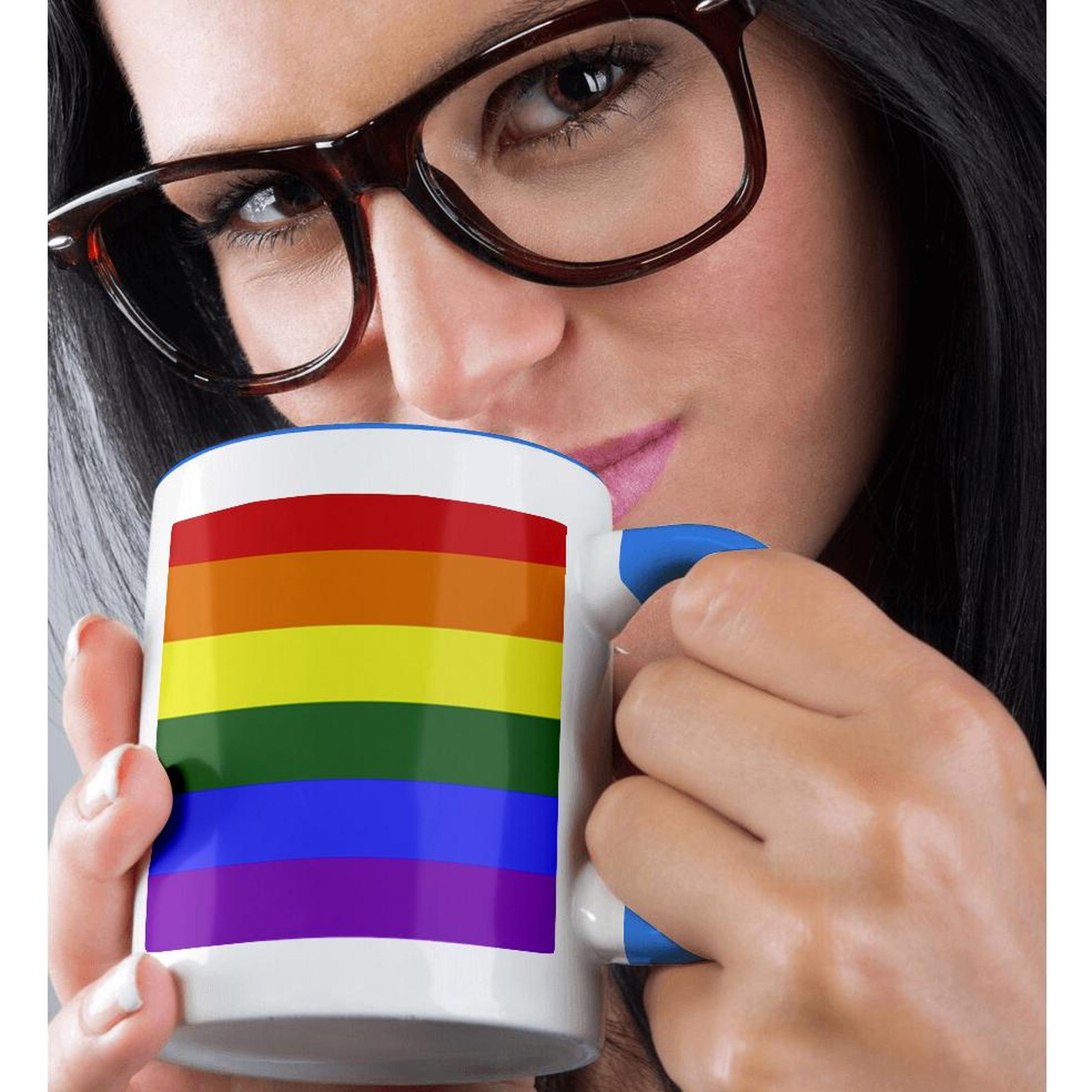 3dRose, Rainbow Flag Gay Lesbian Pride Icon, Mug - Picture 51 of 99