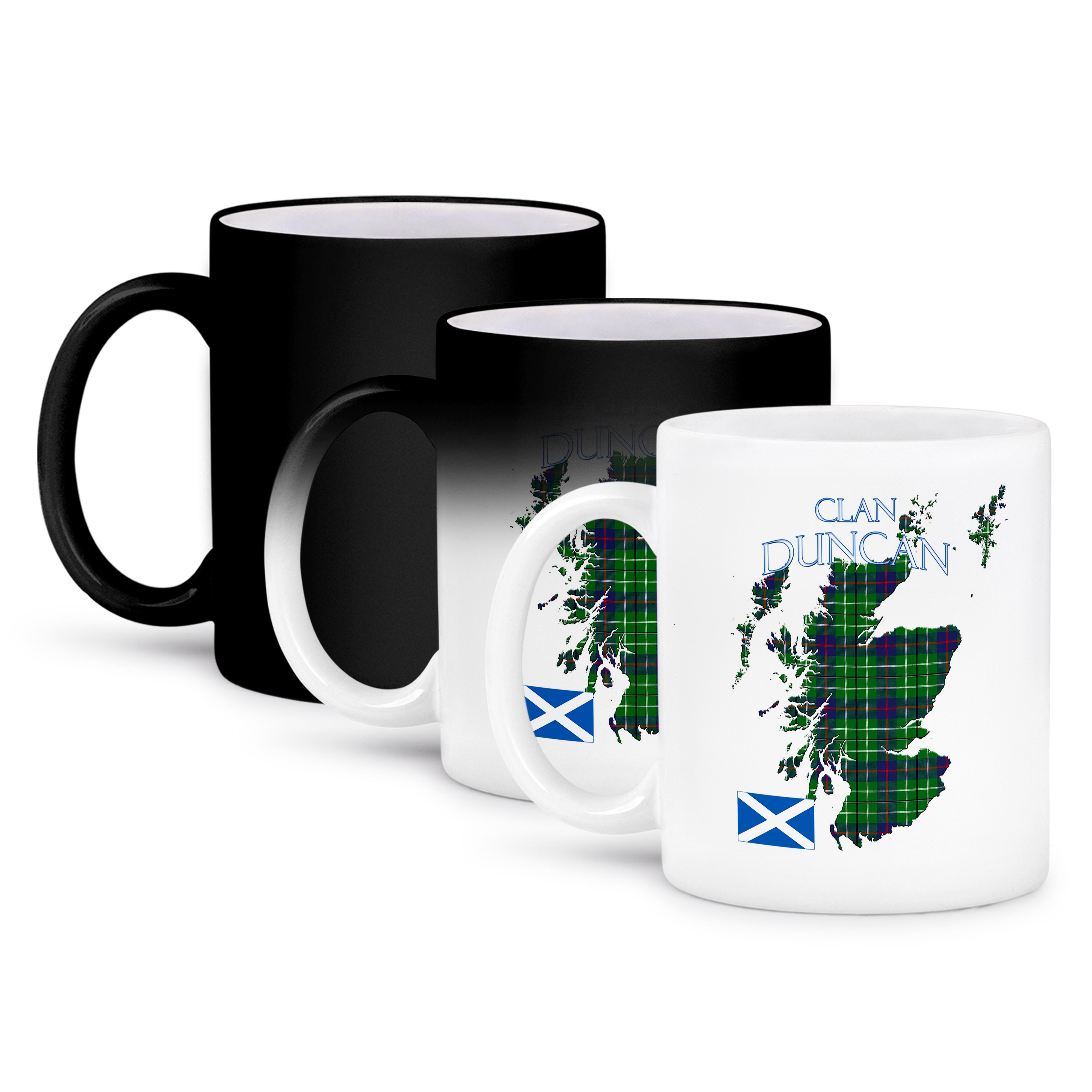 Tazza 3dRose, Contorno di Scozia con il tartan della famiglia del clan Duncan., - Foto 57 di 99