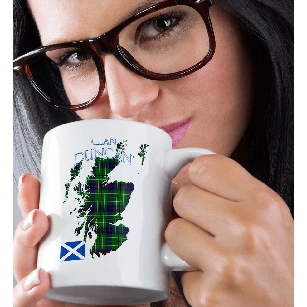 Tazza 3dRose, Contorno di Scozia con il tartan della famiglia del clan Duncan., - Foto 30 di 99
