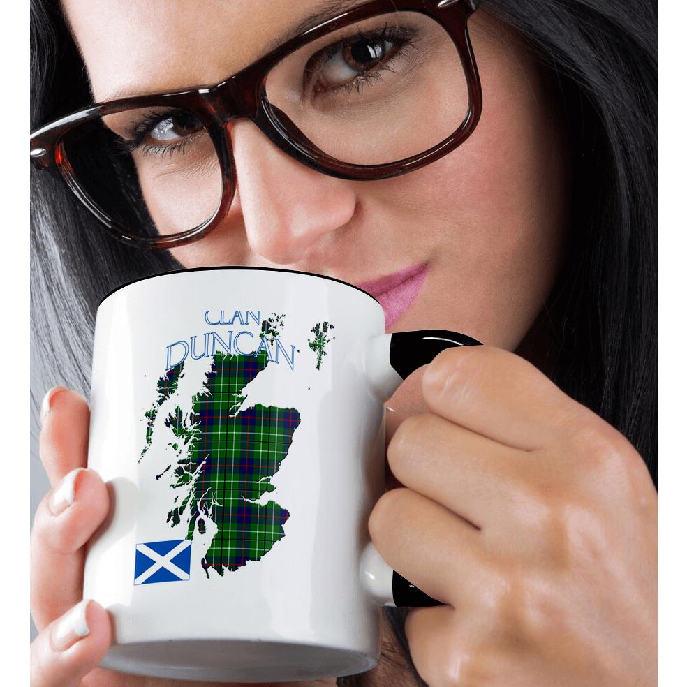 Tazza 3dRose, Contorno di Scozia con il tartan della famiglia del clan Duncan., - Foto 16 di 99