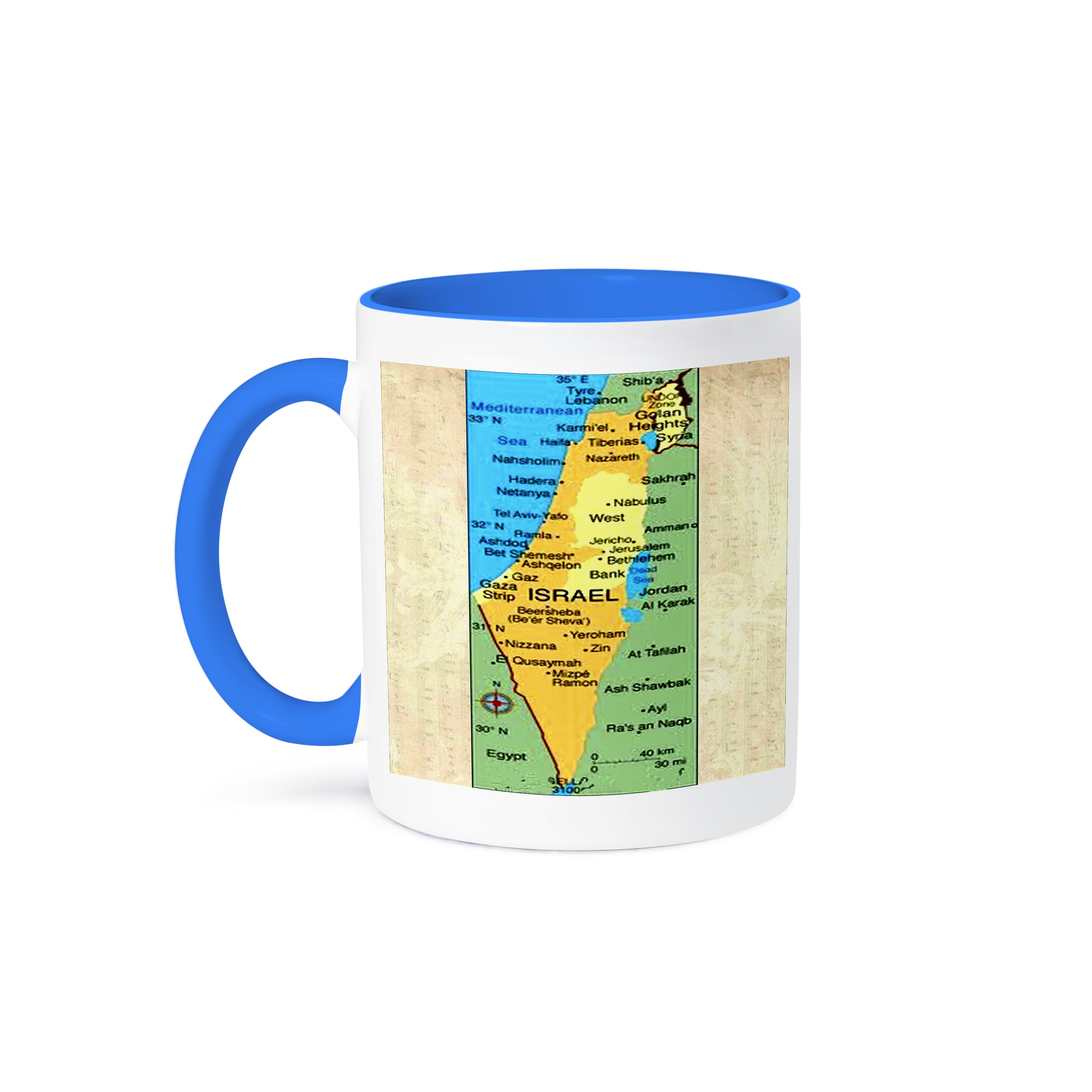 Taza 3dRose, mapa de Israel - Imagen 43 de 99
