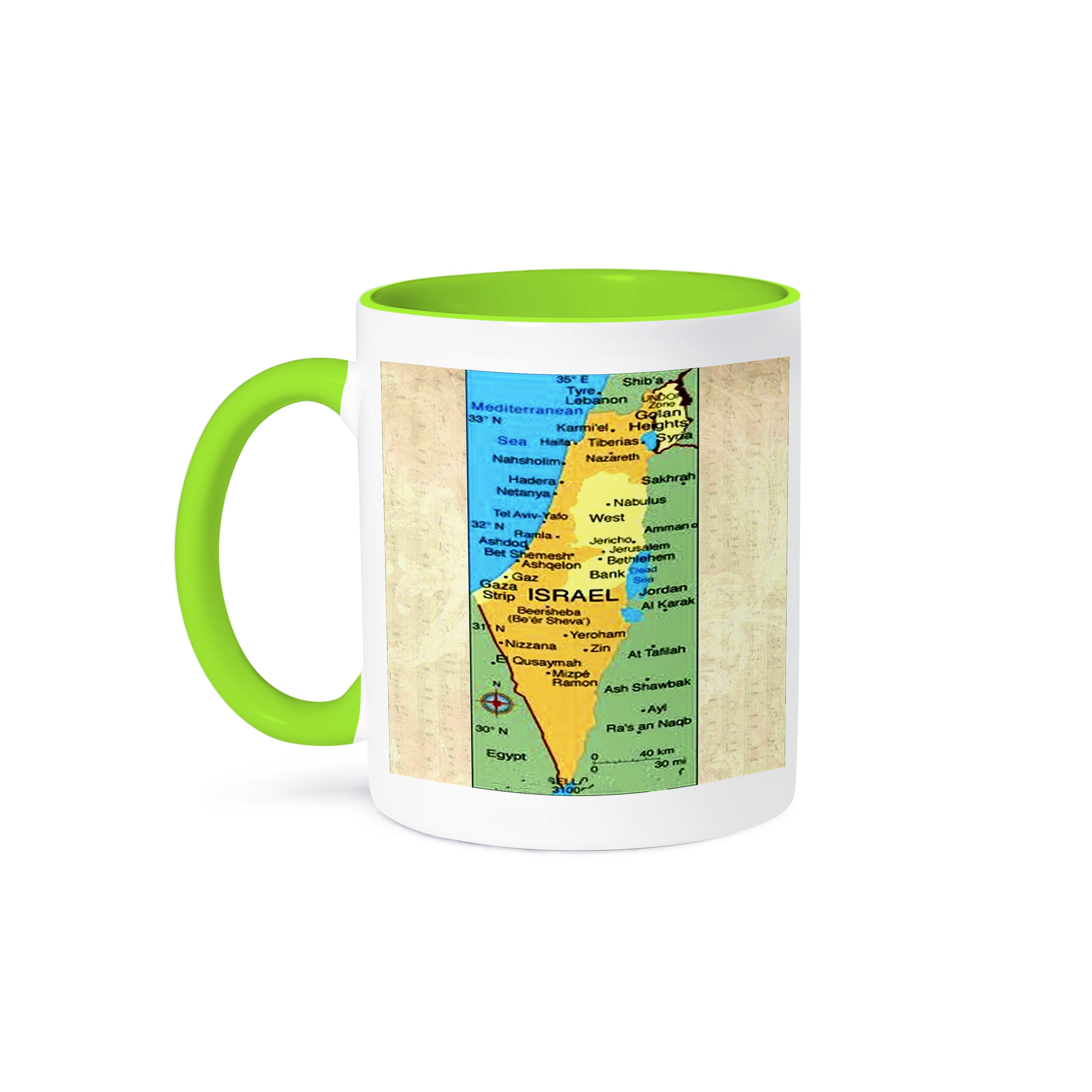 Taza 3dRose, mapa de Israel - Imagen 36 de 99