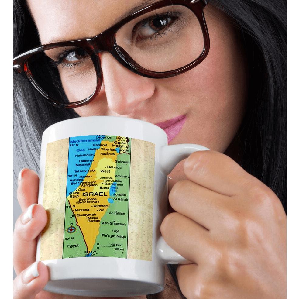 Taza 3dRose, mapa de Israel - Imagen 16 de 99