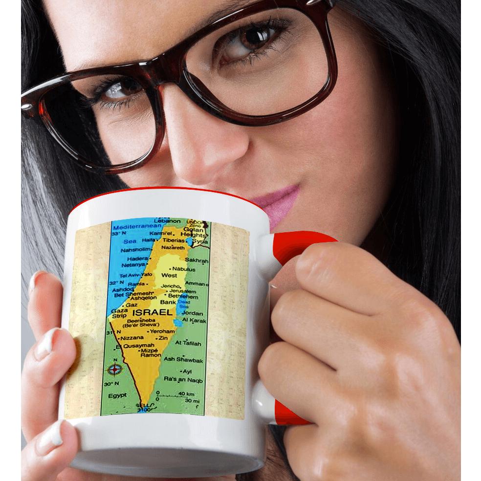 Taza 3dRose, mapa de Israel - Imagen 30 de 99