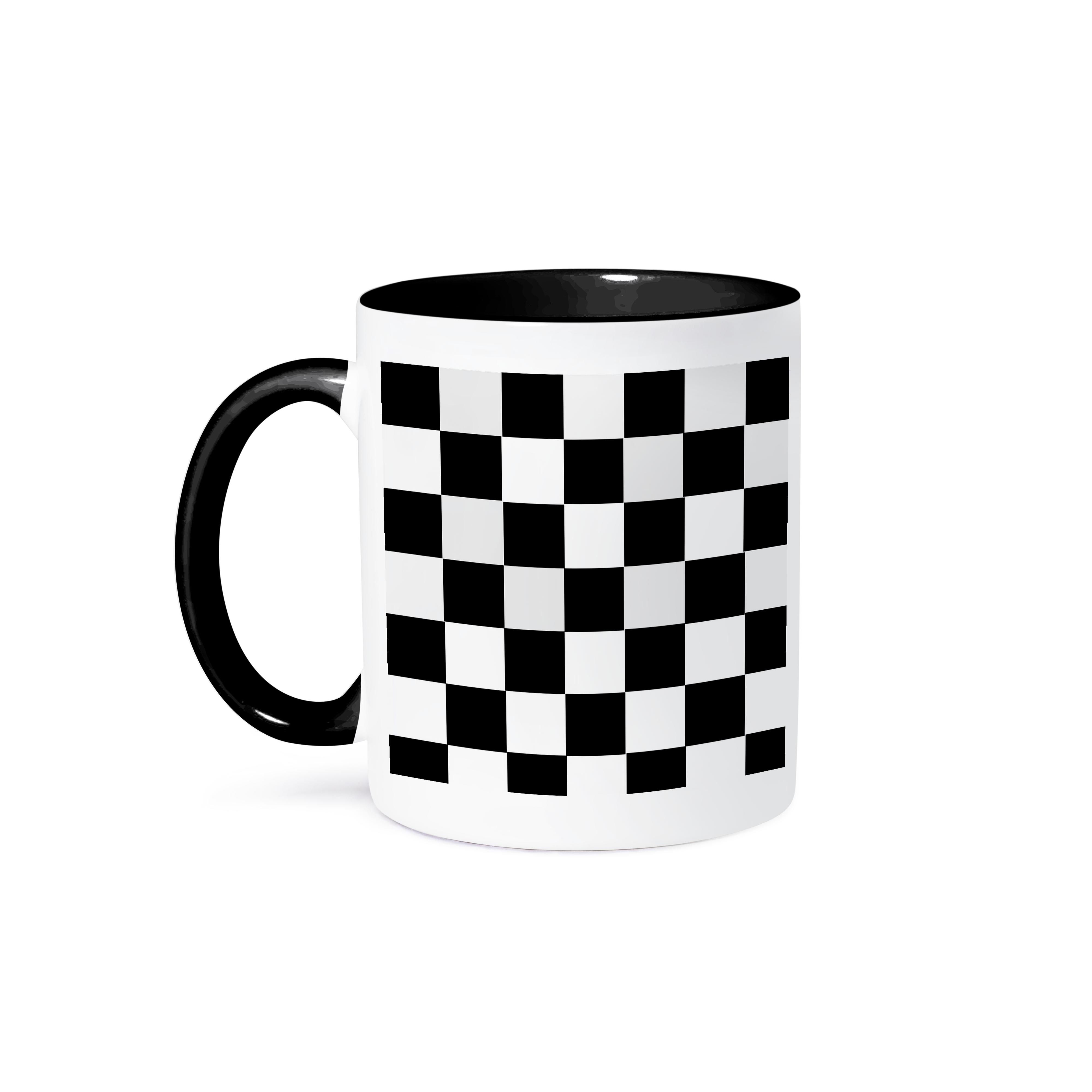 3dRose, Cuadrados Blanco y Negro a Cuadros - Arte, Taza - Imagen 15 de 56