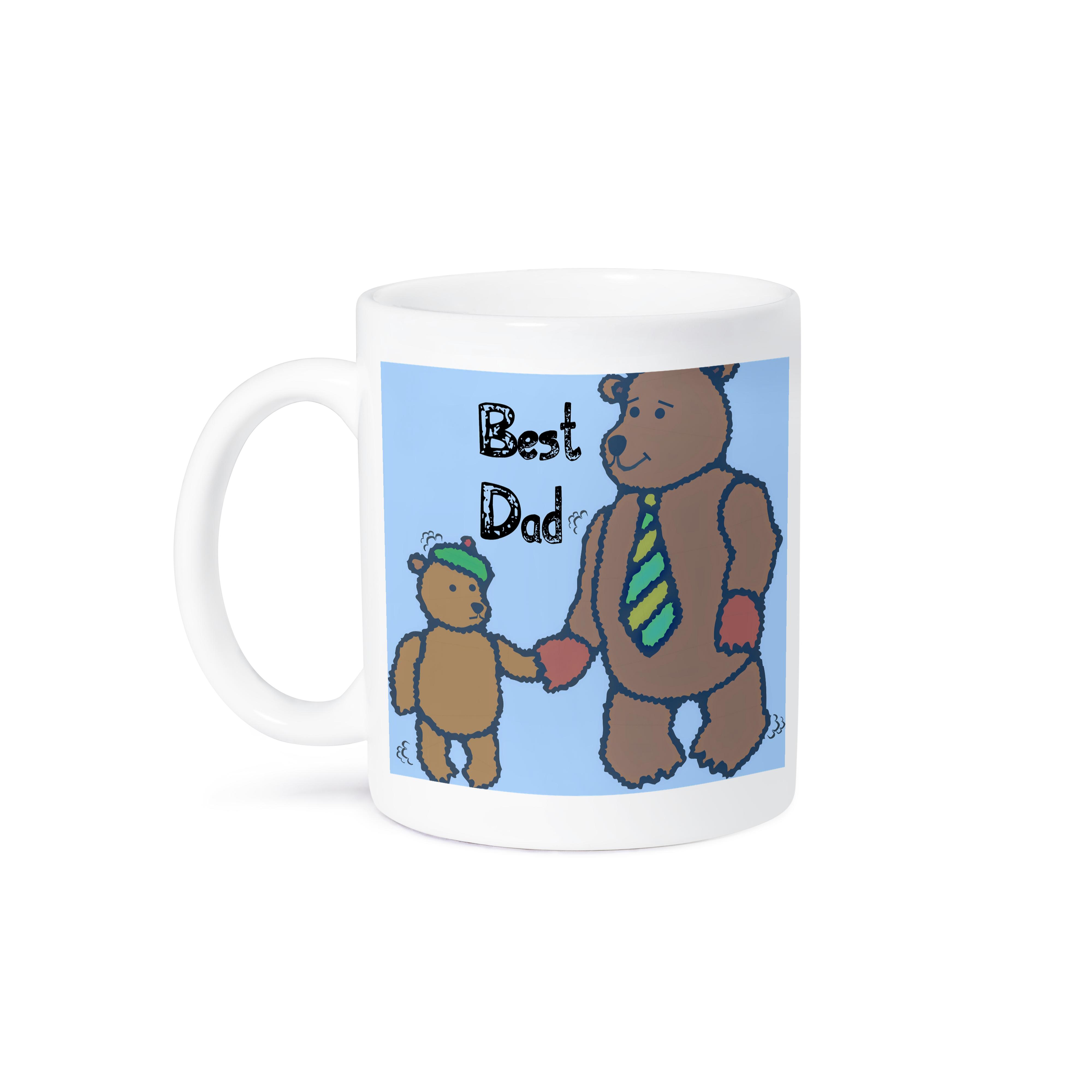 3dRose, Best Dad Bears - Día del Padre - Lindo Arte, Taza - Imagen 29 de 99