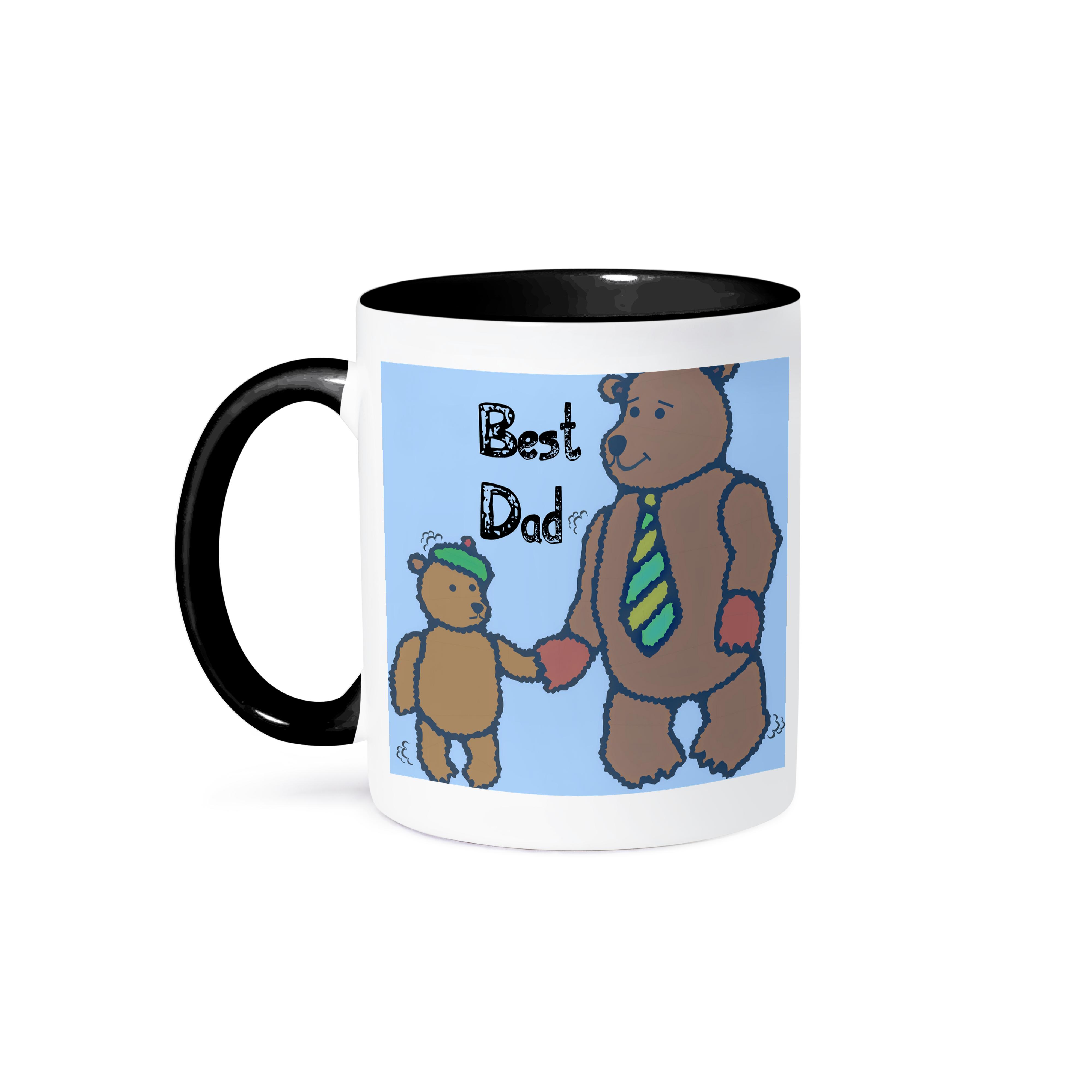 3dRose, Best Dad Bears - Día del Padre - Lindo Arte, Taza - Imagen 15 de 99