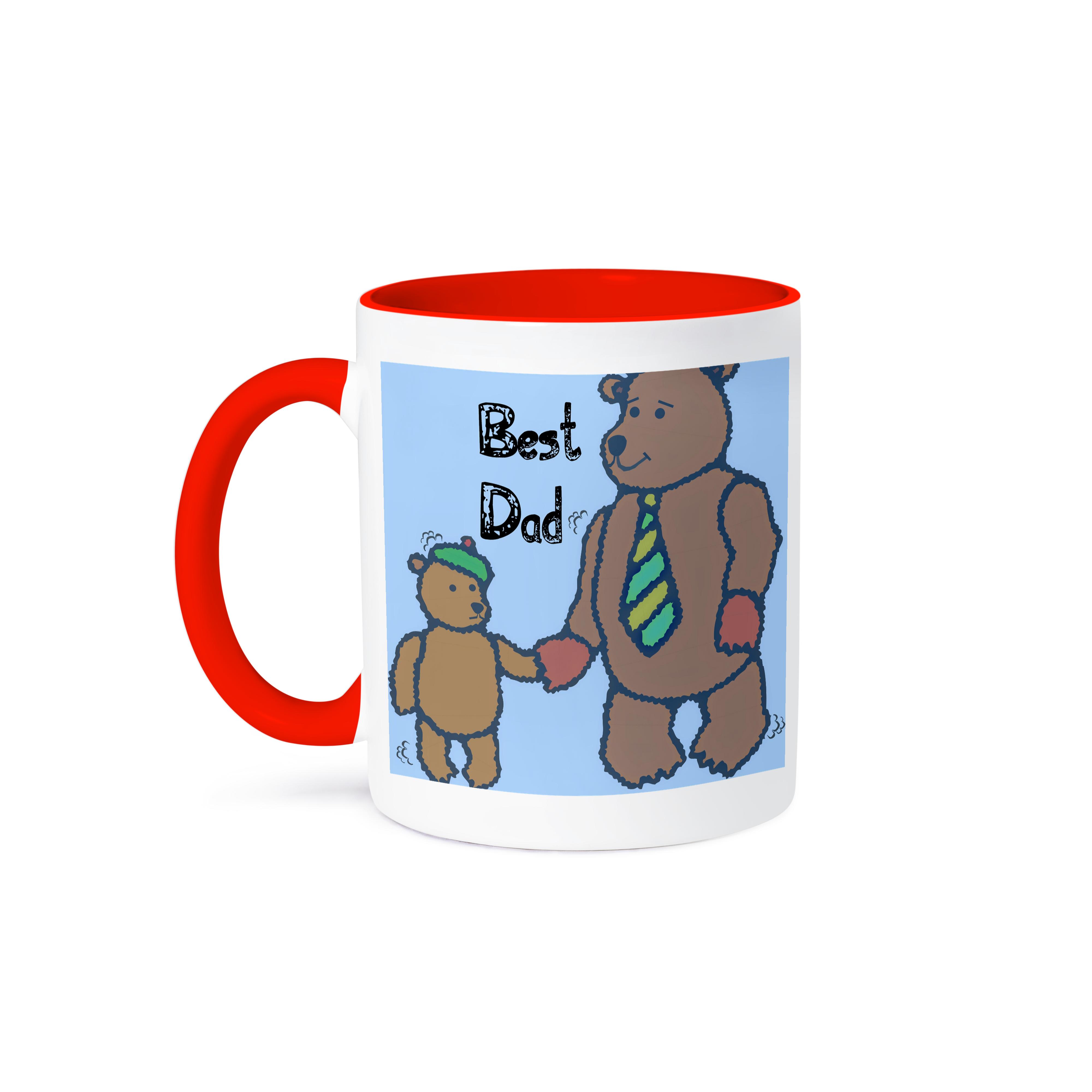 3dRose, Best Dad Bears - Día del Padre - Lindo Arte, Taza - Imagen 8 de 99