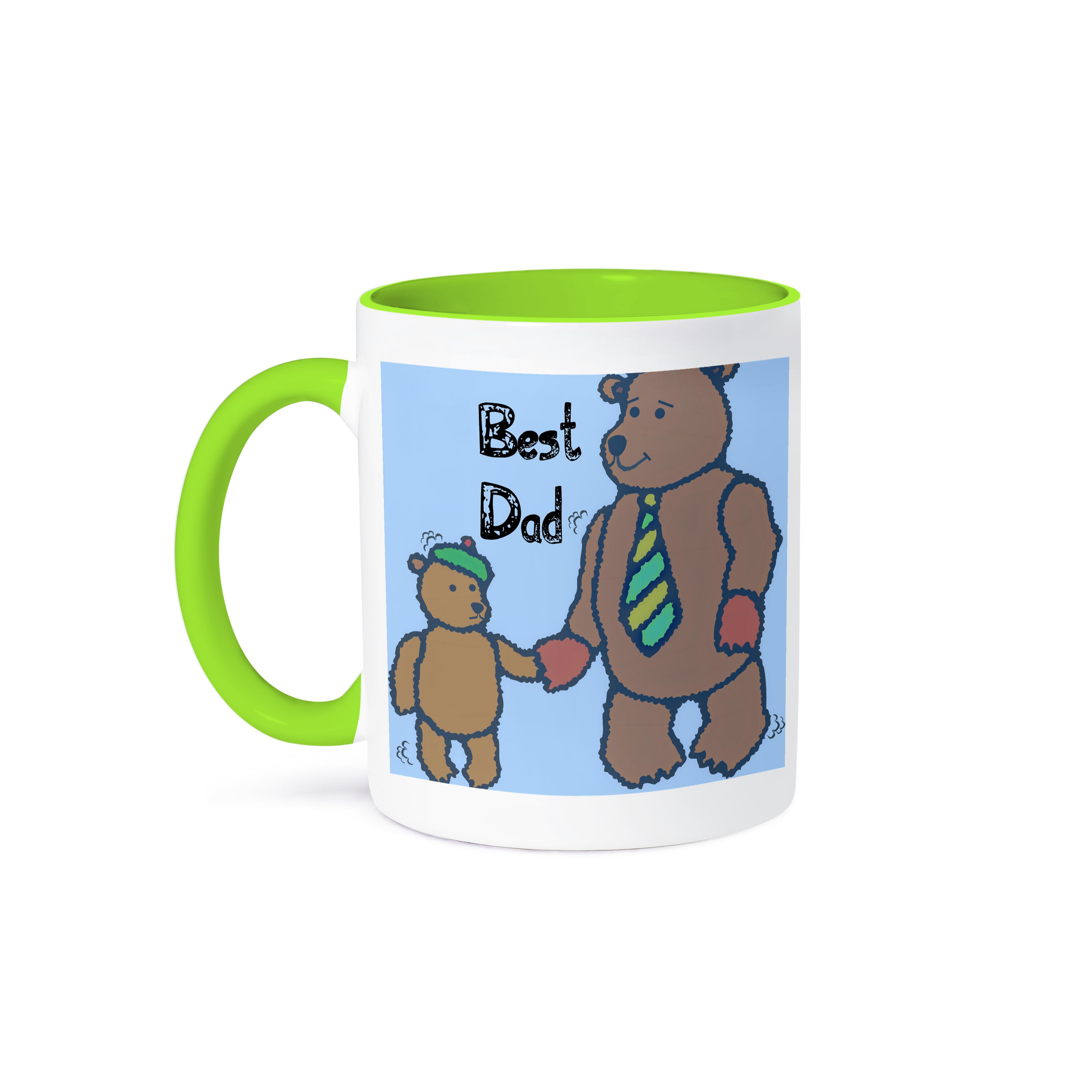3dRose, Best Dad Bears - Día del Padre - Lindo Arte, Taza - Imagen 79 de 99