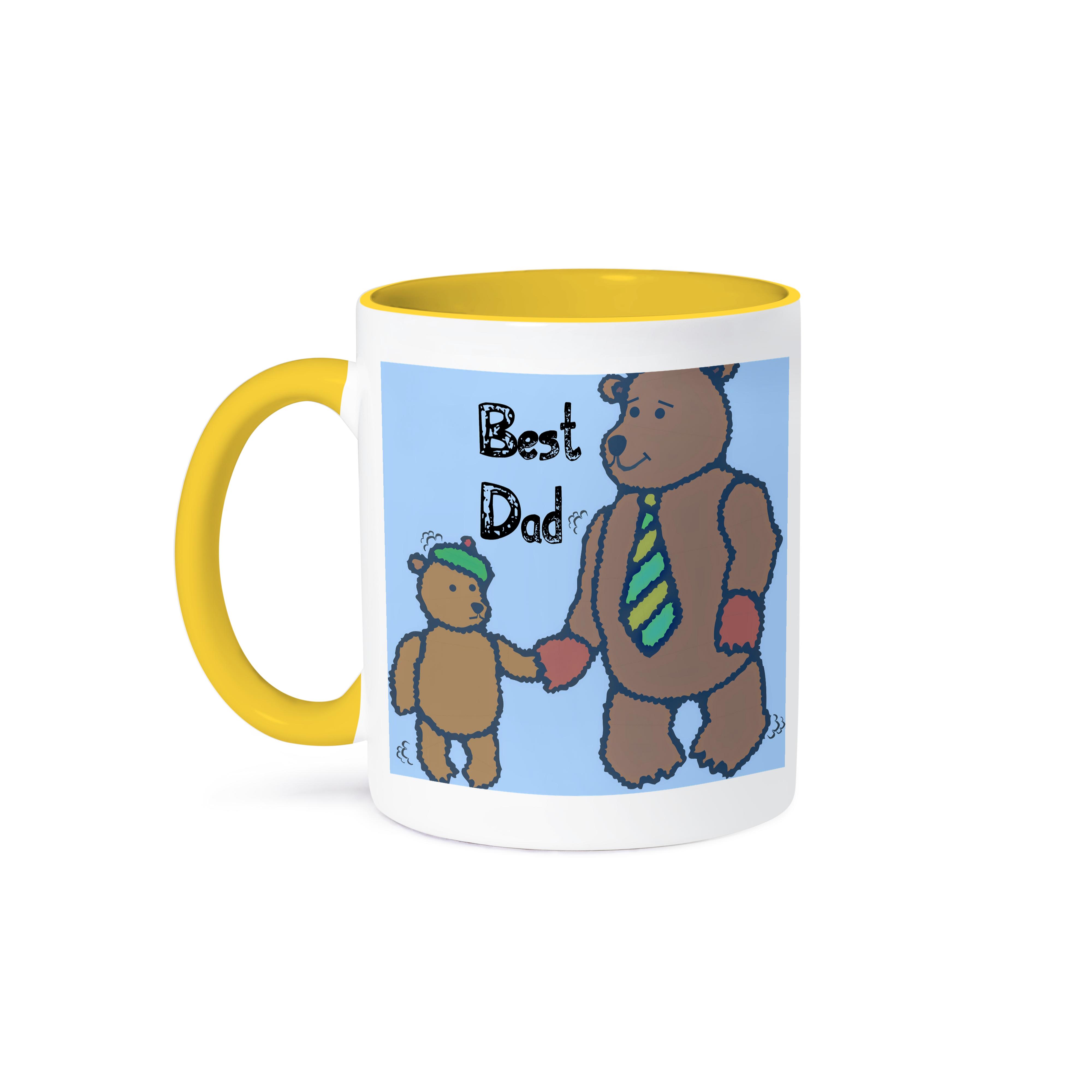 3dRose, Best Dad Bears - Día del Padre - Lindo Arte, Taza - Imagen 36 de 99