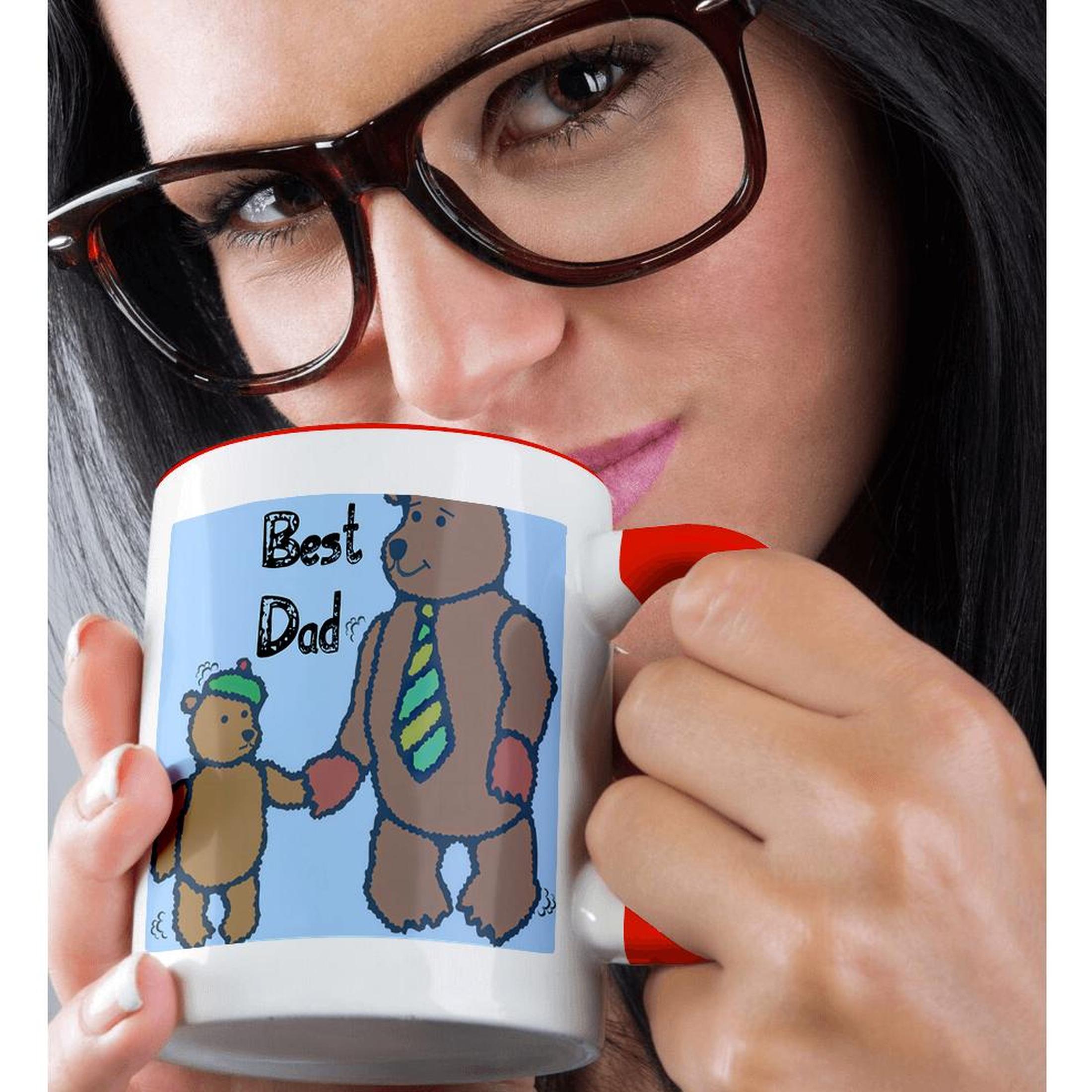 3dRose, Best Dad Bears - Día del Padre - Lindo Arte, Taza - Imagen 9 de 99