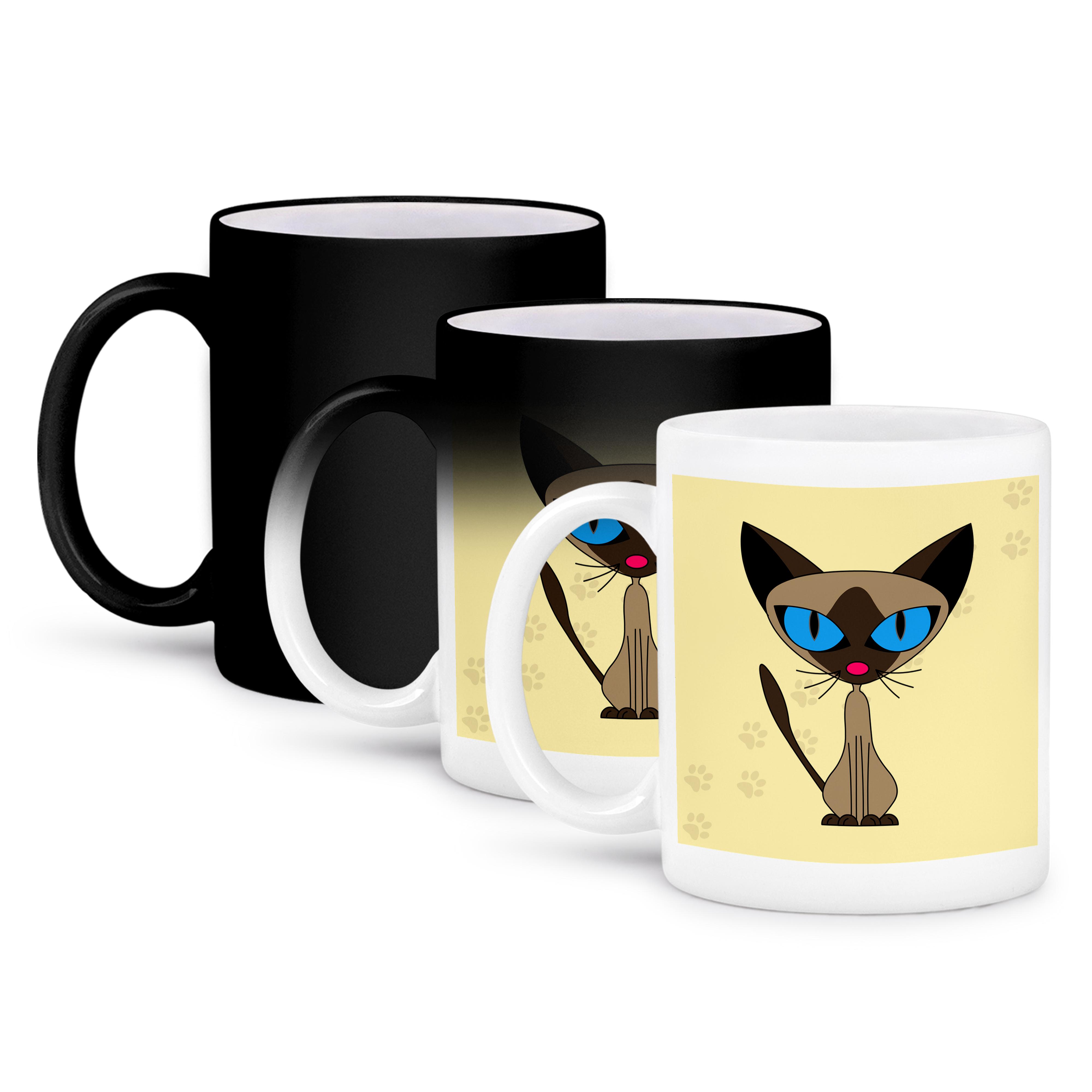 3dRose, Lindo Diseño Estampado Pata de Gato Siamés, Taza - Imagen 64 de 99