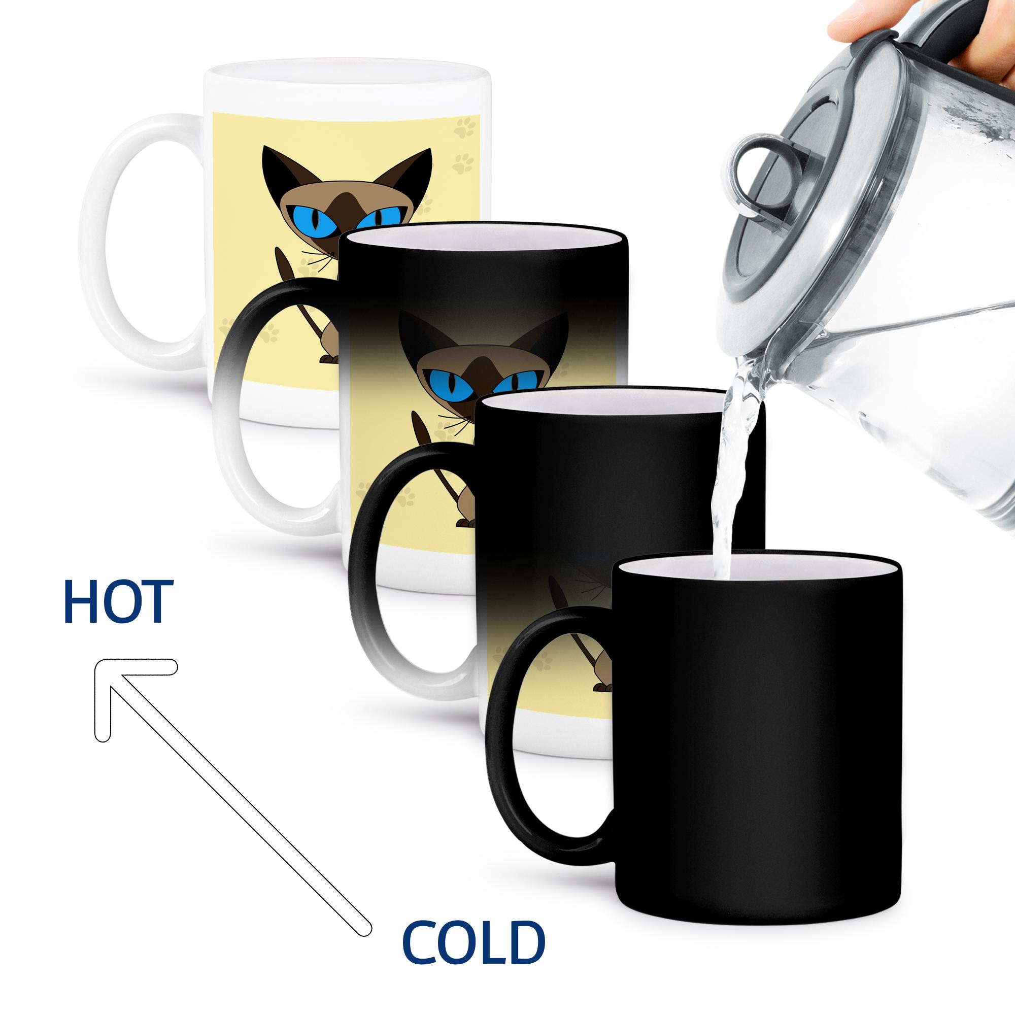 3dRose, Lindo Diseño Estampado Pata de Gato Siamés, Taza - Imagen 67 de 99