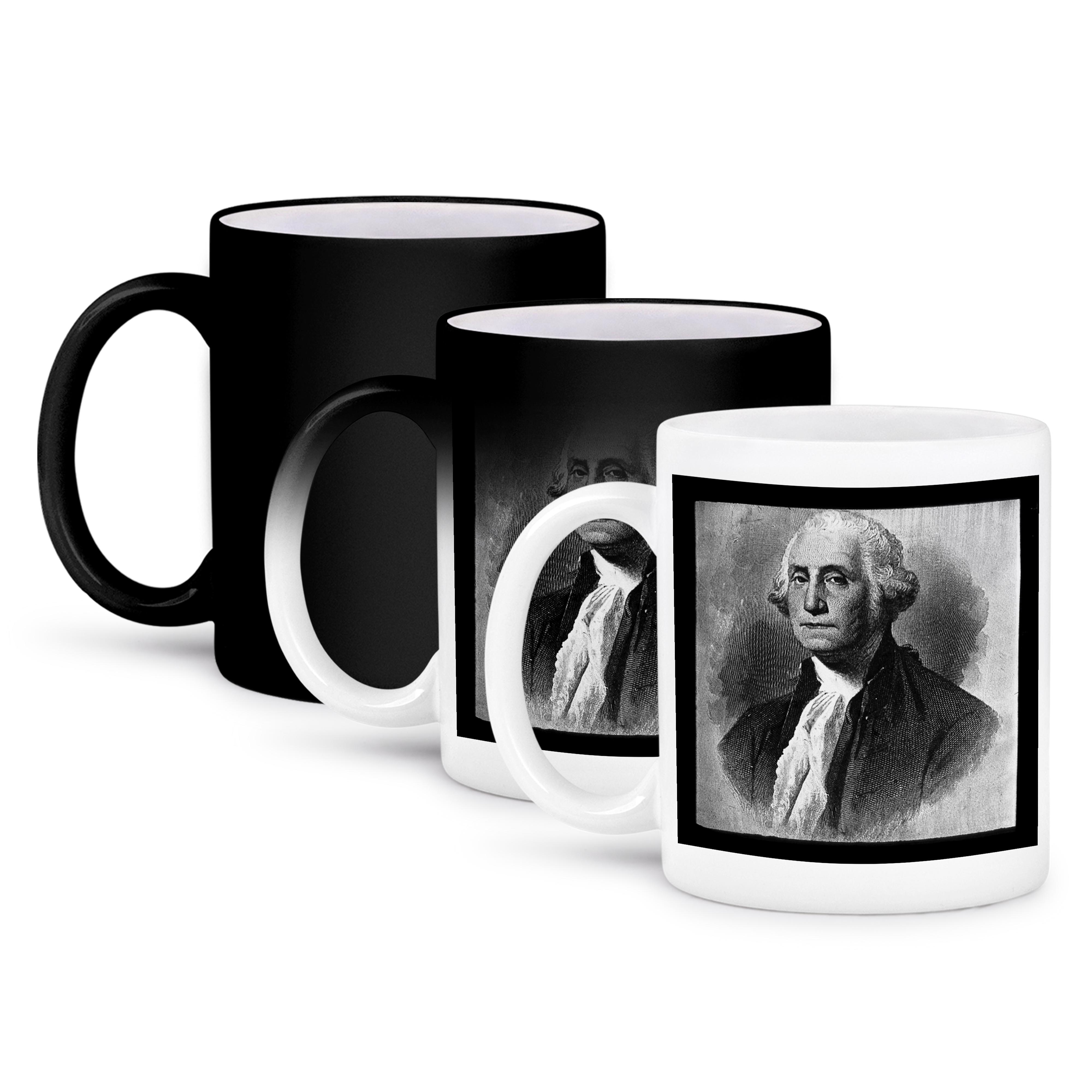 3dRose, George Washington by the Victor Animatograph Co. Black and White, Mug - Picture 64 of 99