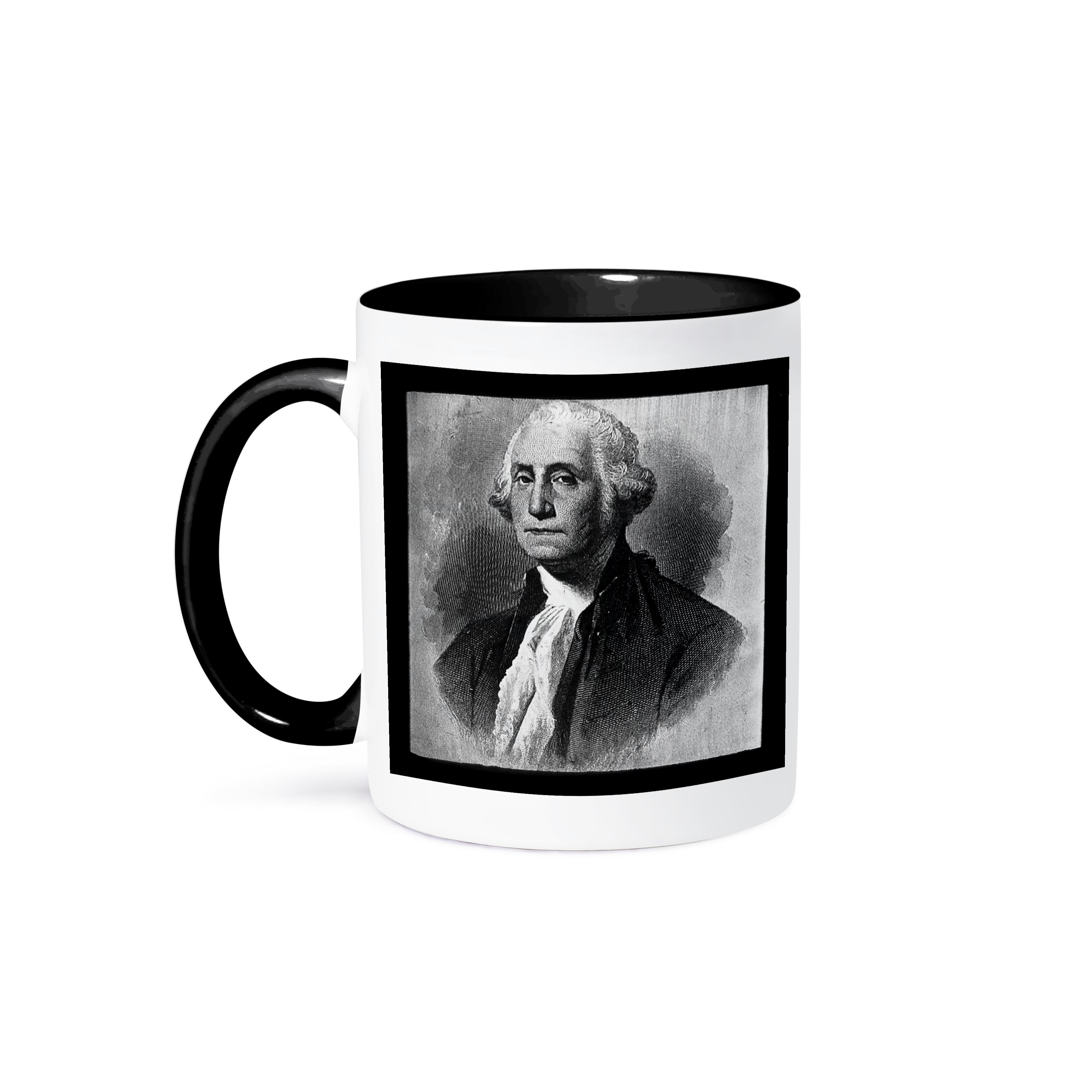 3dRose, George Washington by the Victor Animatograph Co. Black and White, Mug - Picture 22 of 99